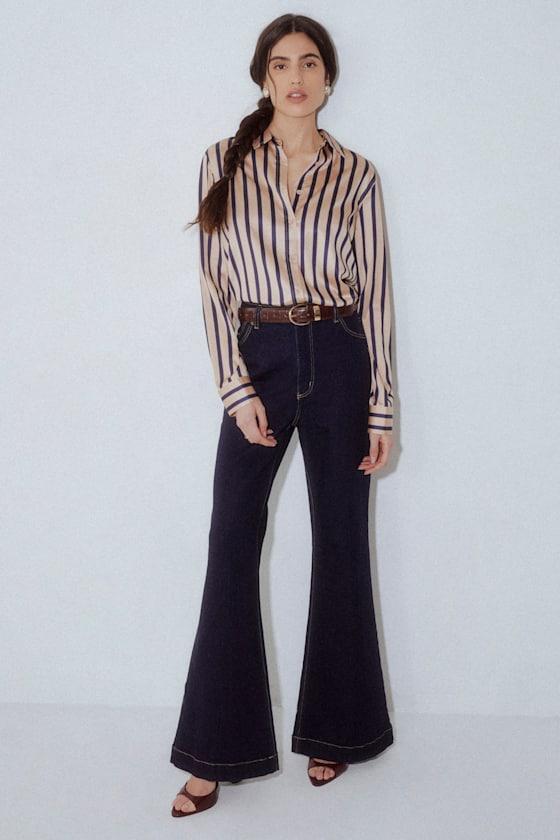 Eastcoast Flare Dark Wash Jeans Product Image