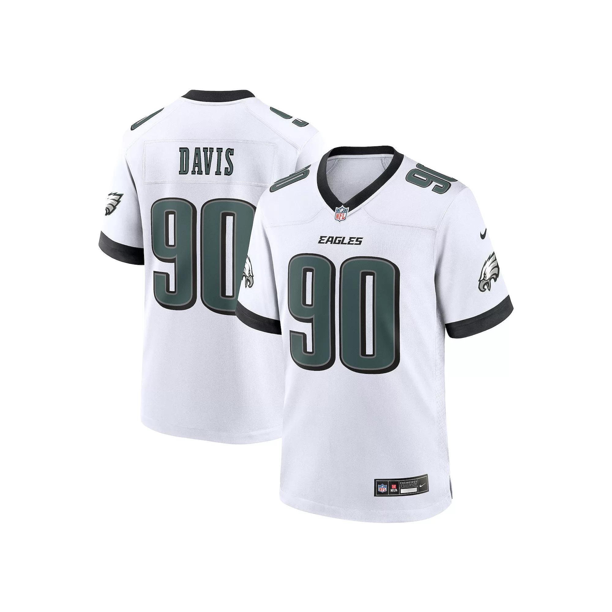 Men's Nike Jordan Davis White Philadelphia Eagles White Game Jersey, Size: 3XL Product Image