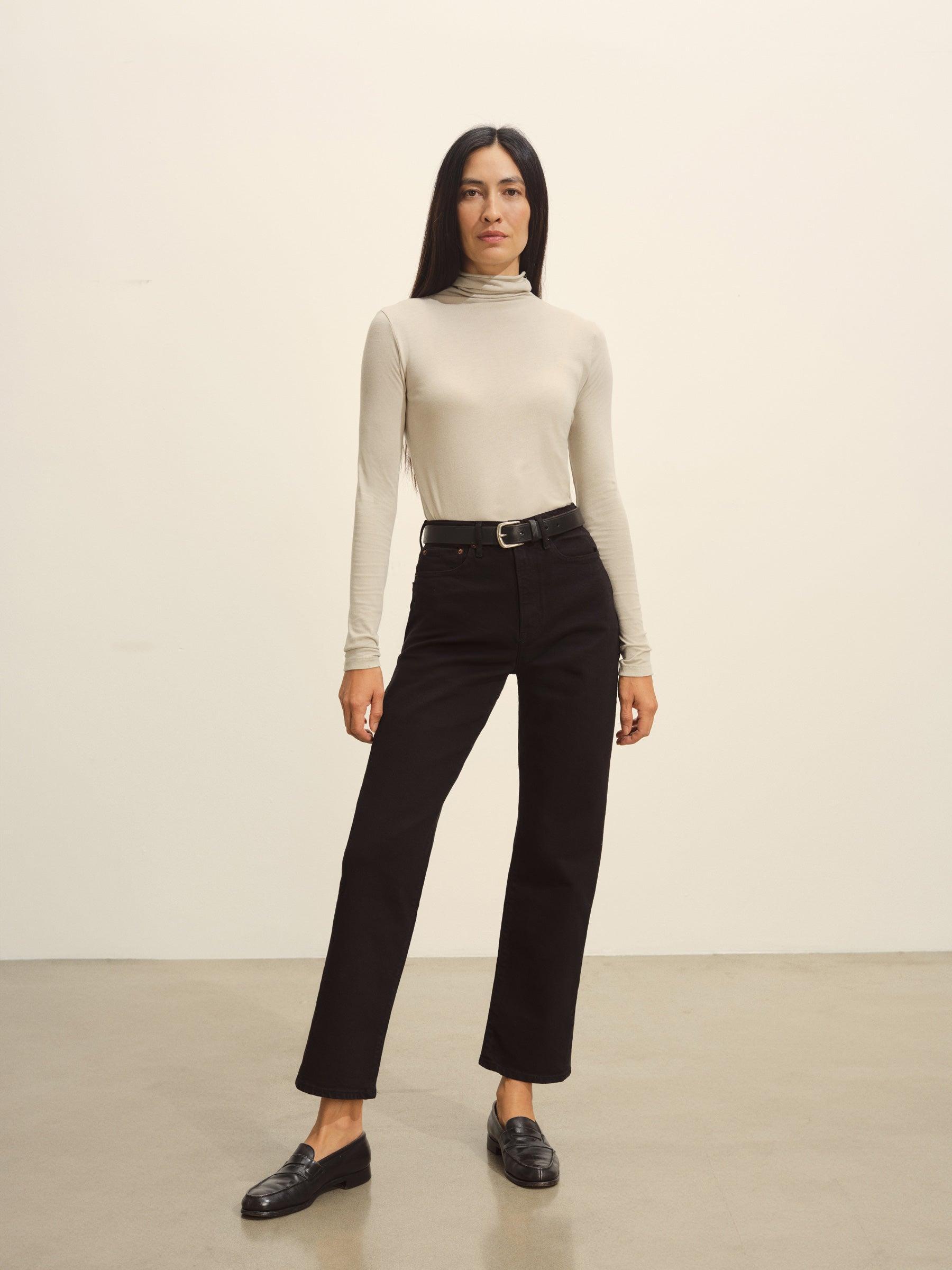 Sand Drift Cloud Jersey Turtleneck Product Image
