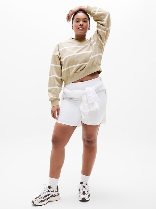 Heavyweight Terry Crop Crew Sweatshirt Product Image