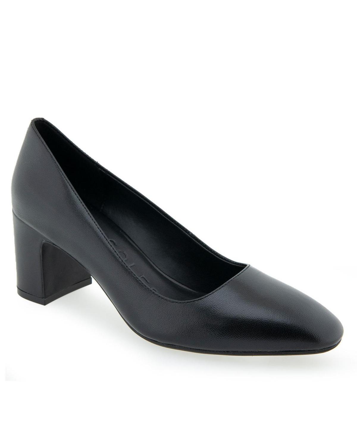 Aerosoles Minetta Women's Leather Dress Pumps, Size: 5.5, Black Leather Product Image
