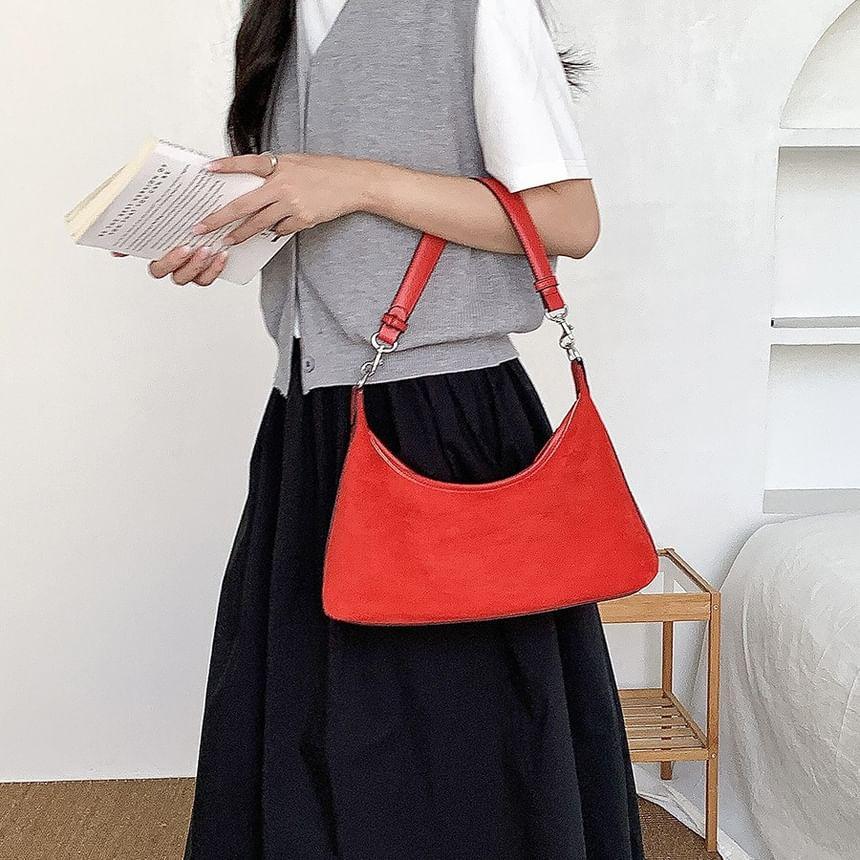 Faux Suede Shoulder Bag Product Image