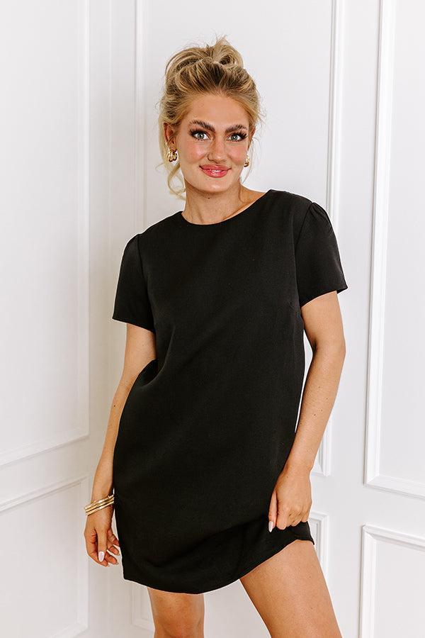 Sweetly Simple Mini Dress in Black Product Image