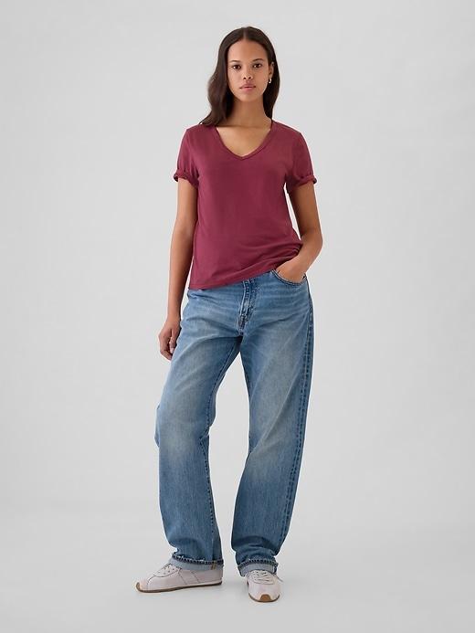 Organic Cotton VintageSoft V-Neck T-Shirt Product Image