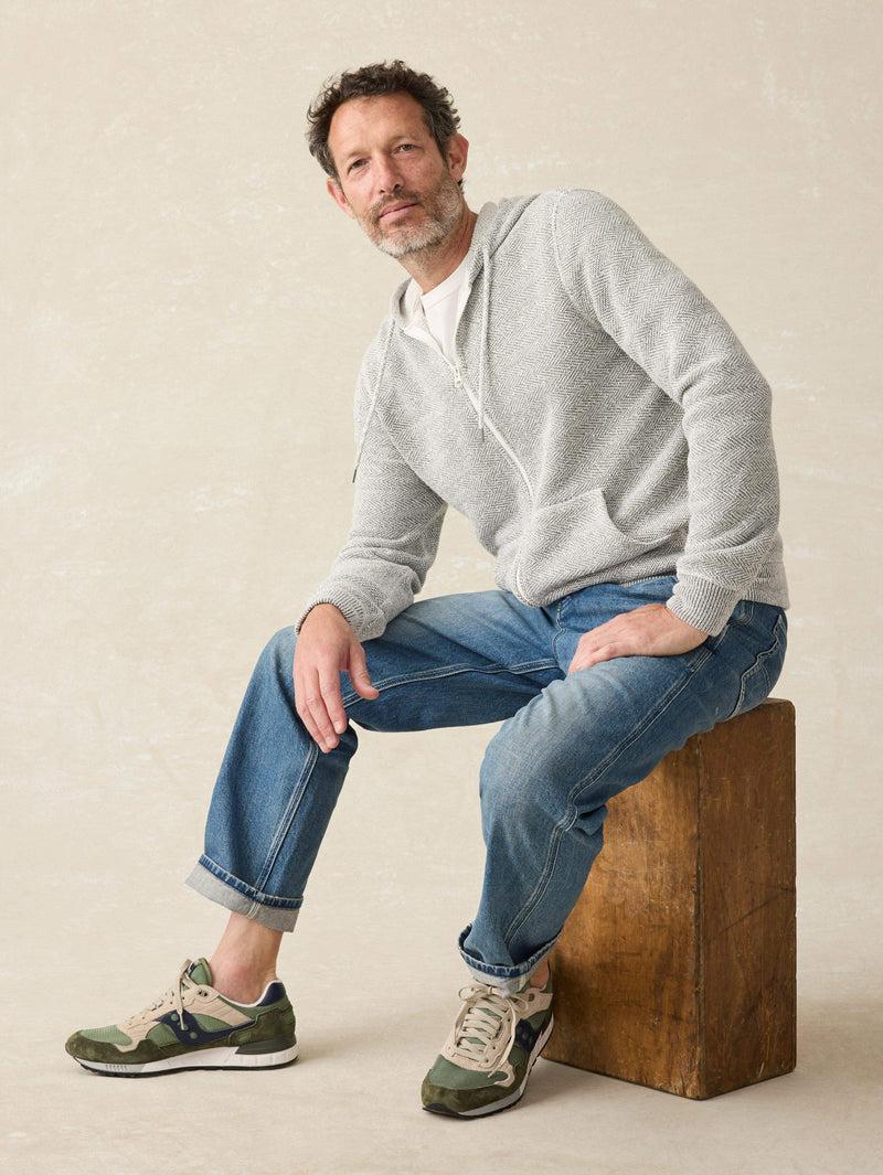 Whitewater Full Zip Hoodie - Grey Shell Loop Product Image