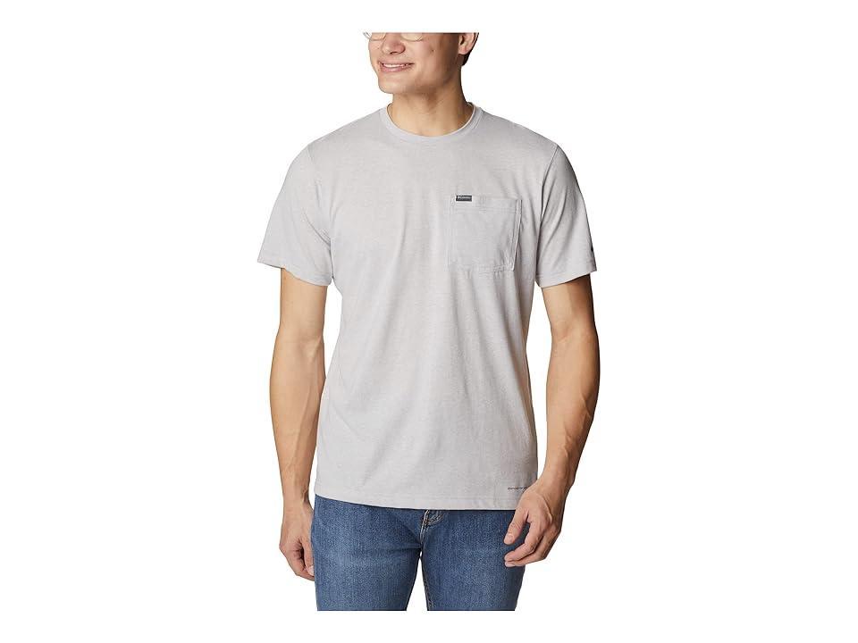 Men's Columbia Thistletown Hills™ Pocket Tee, Size: XL, Columbia Grey Grey Product Image