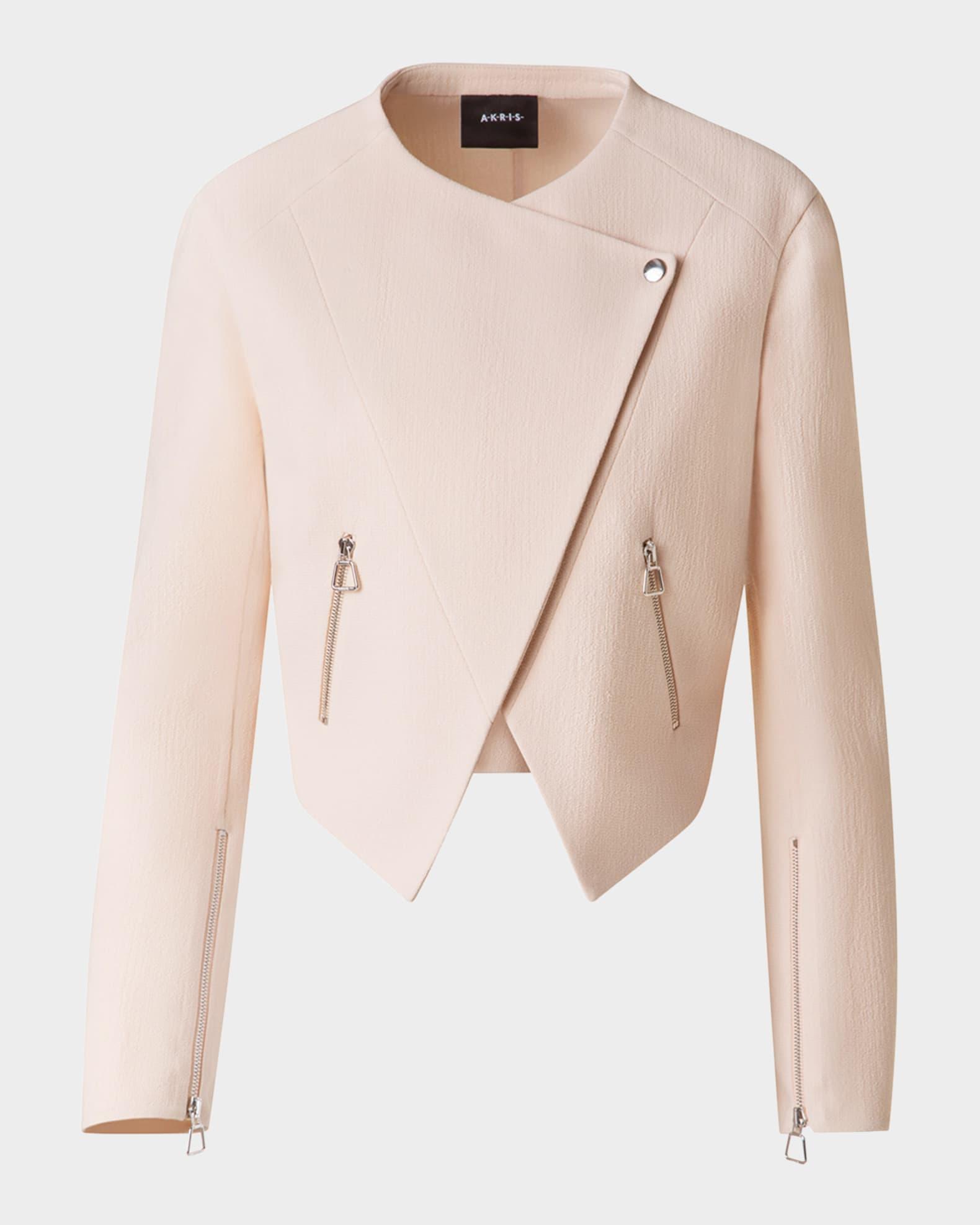 Ariel Asymmetric Wool Crepe Jacket Product Image