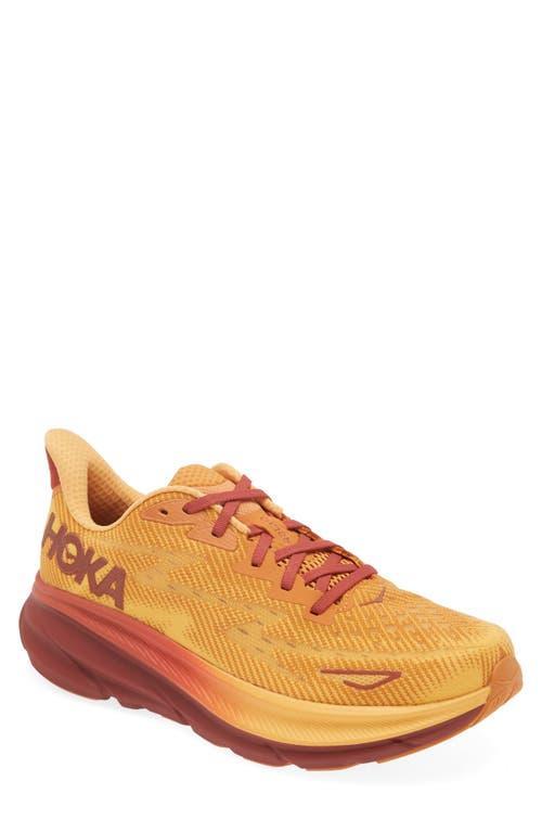 Hoka Mens Clifton 9 Running Sneakers in Navy Blue Product Image