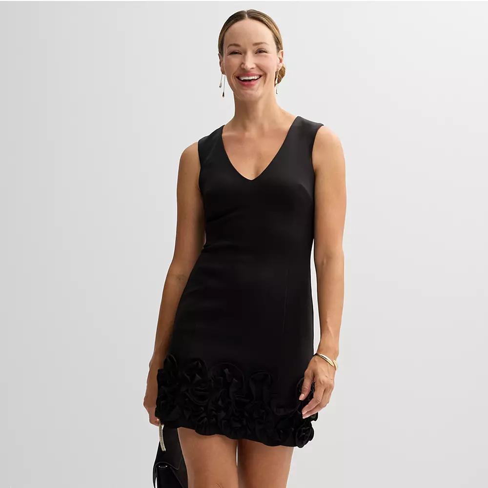 Women's Donna Ricco Sleeveless Mini Dress, Size: 6, Blue Product Image