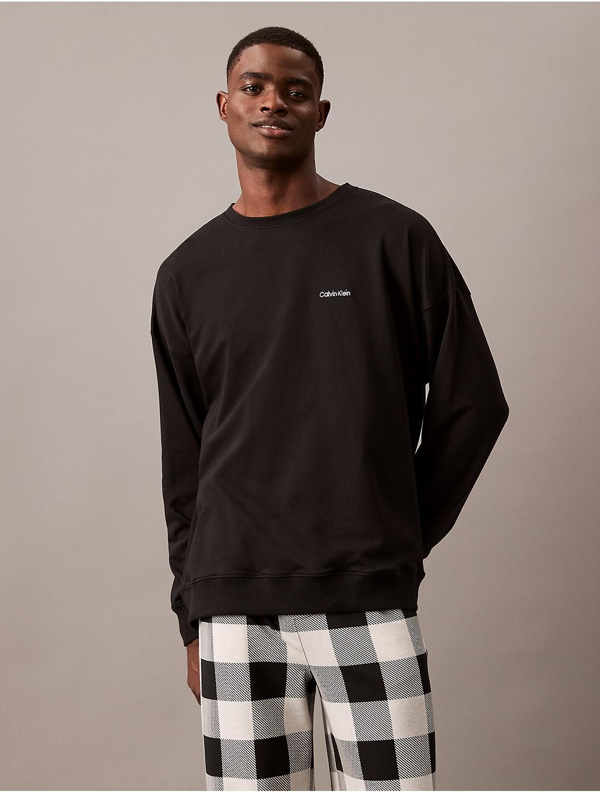 Calvin Klein Men's Icon Cotton Stretch Holiday Sweatshirt - Red - S Product Image