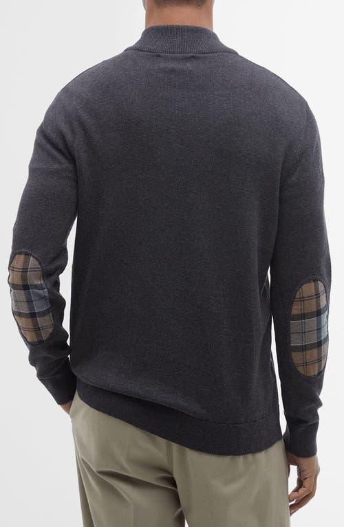 BARBOUR Avoch Quarter Zip Sweater In Charcoal Marl Product Image