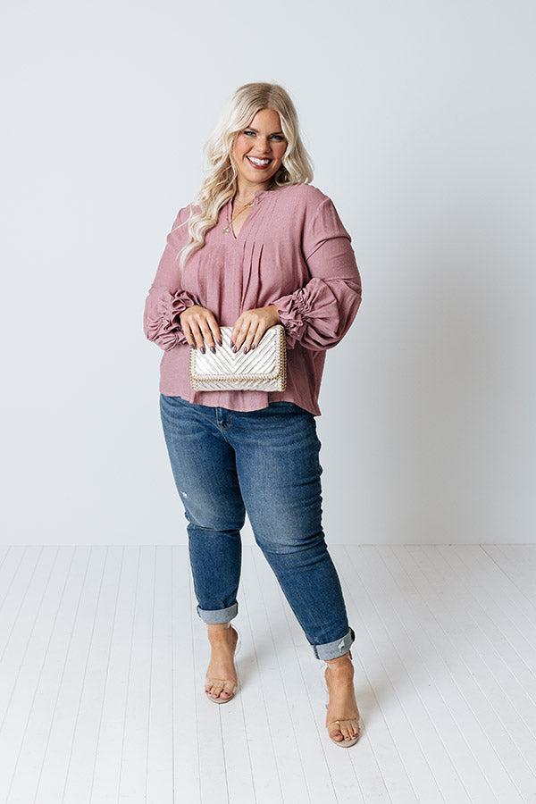 Santa Cruz Chic Shift Top In Blush Curves Product Image