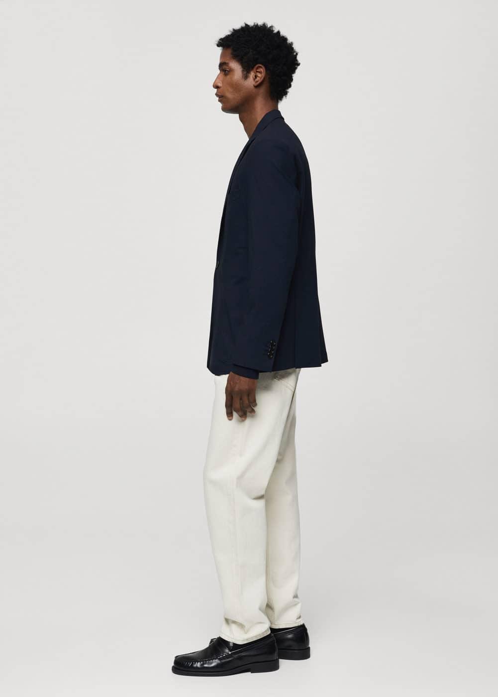 Mango Mens Structured Cotton Blazer Product Image