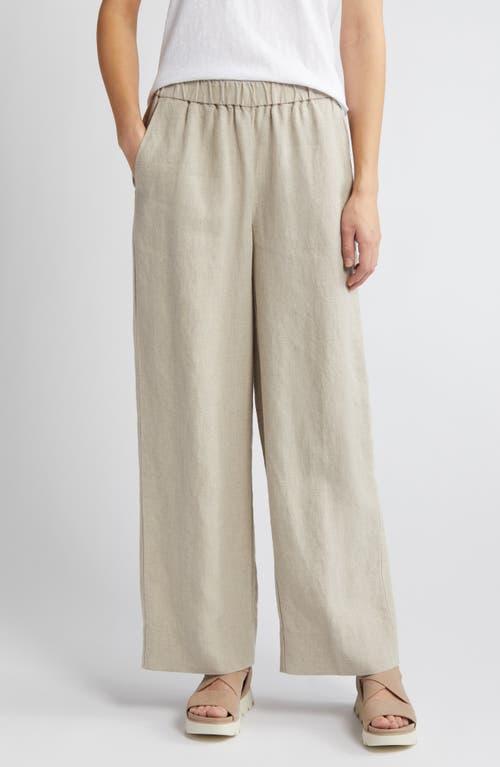 Eileen Fisher Linen Wide Leg Pants Product Image