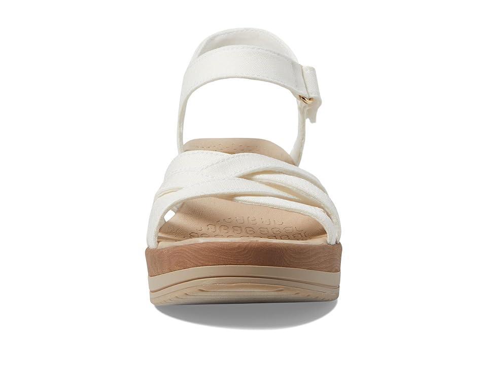 Bzees Rhythm Wedge Strappy Sandals Fabric) Women's Sandals Product Image
