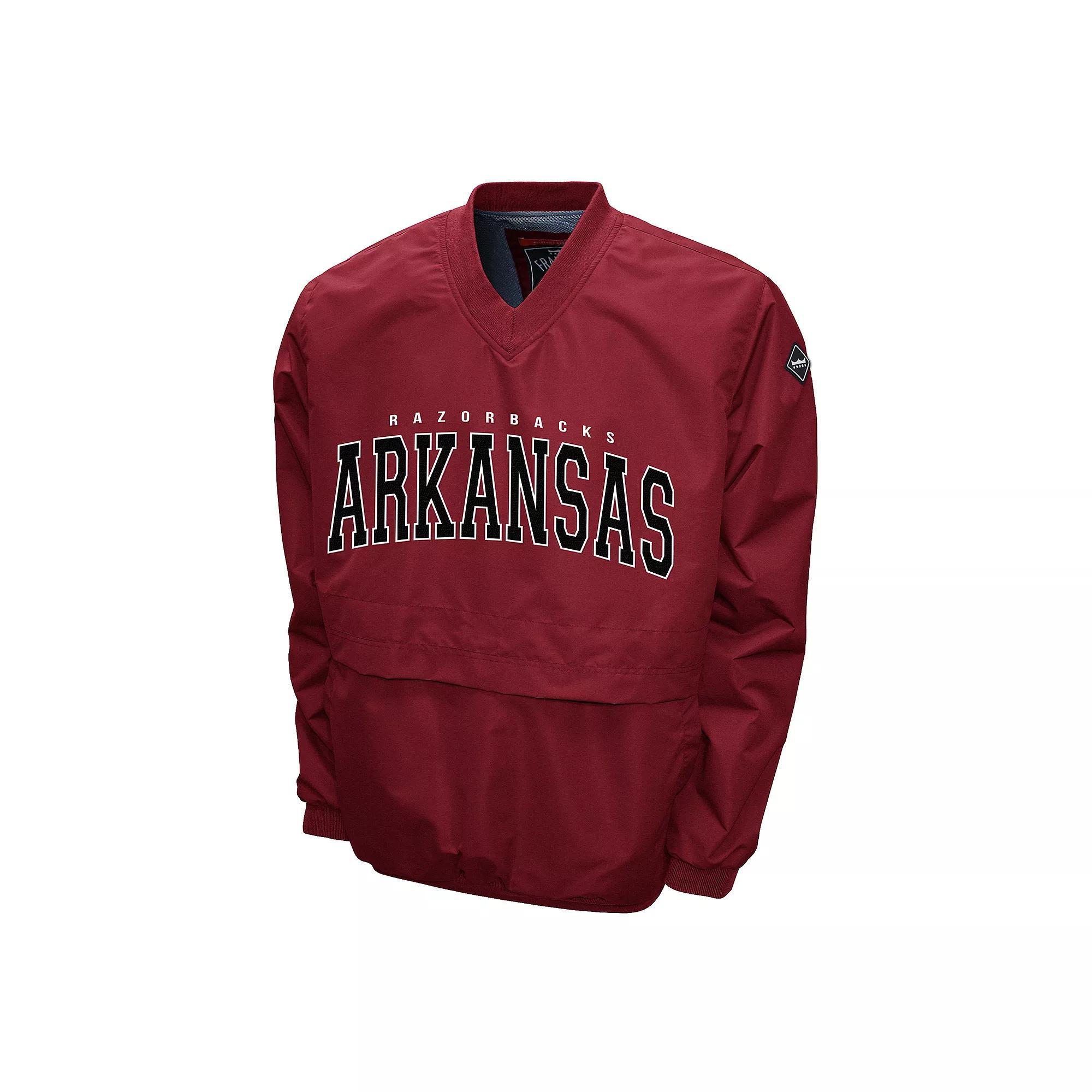 Men's Arkansas Razorbacks Members Windshell Pullover, Size: XL, Red Product Image