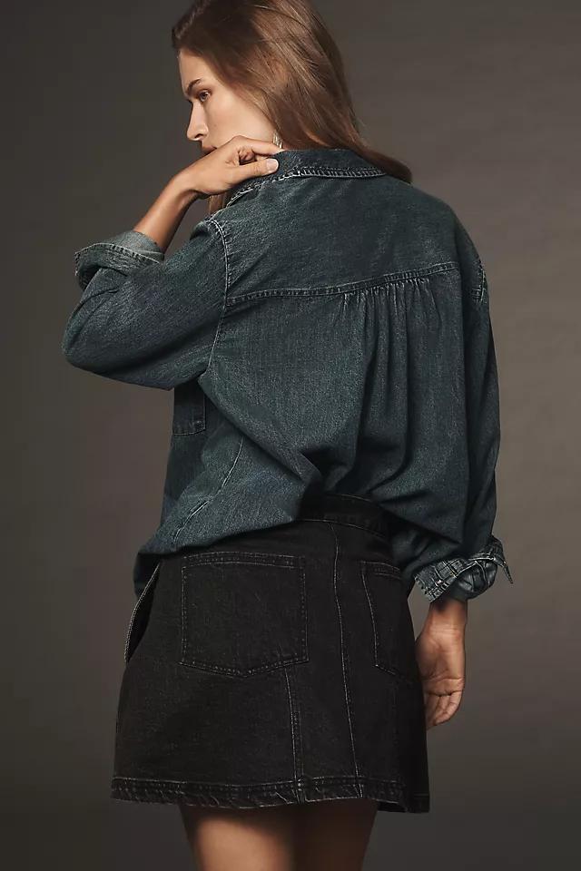 Pilcro Sculpted Denim Mini Skirt Product Image