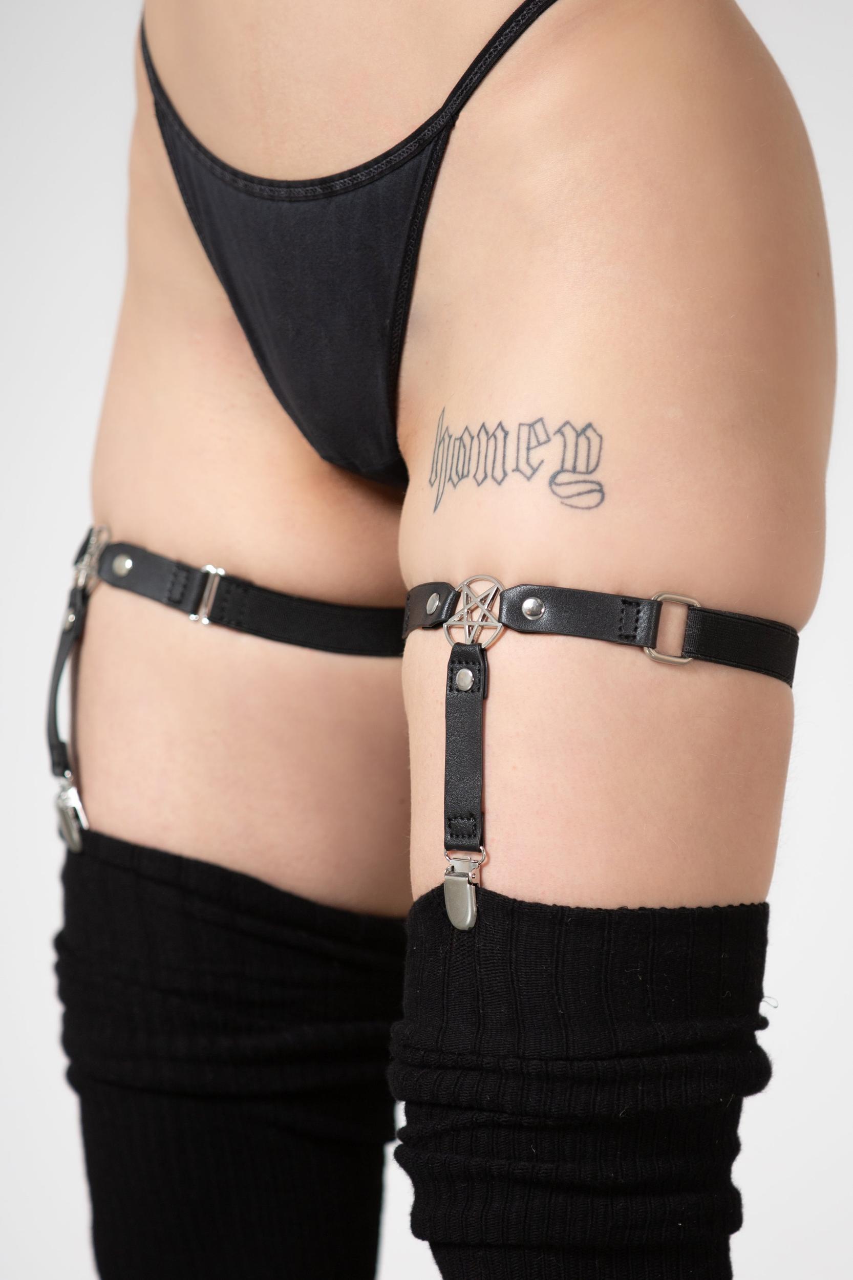 Star Strapped Garters - Resurrect Female Product Image