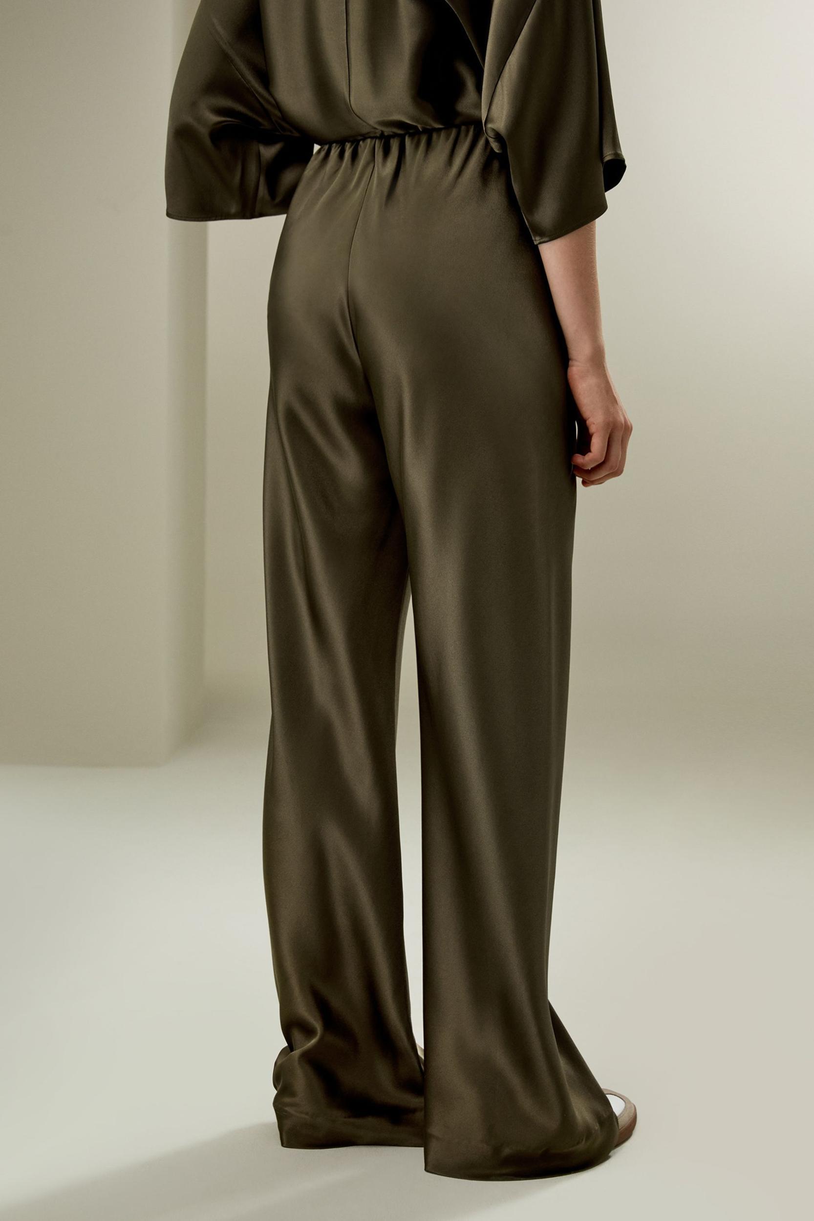 Full bias cut silk pants Product Image