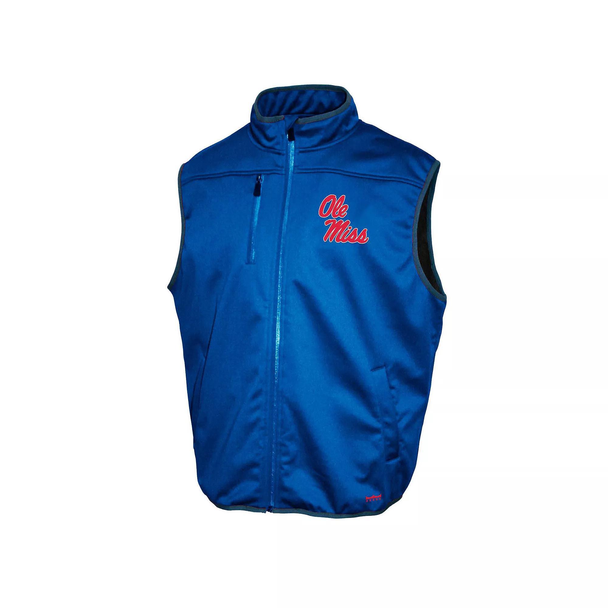 Men's Ole Miss Rebels Zip Up Softshell Vest, Size: XXL, Light Blue Product Image