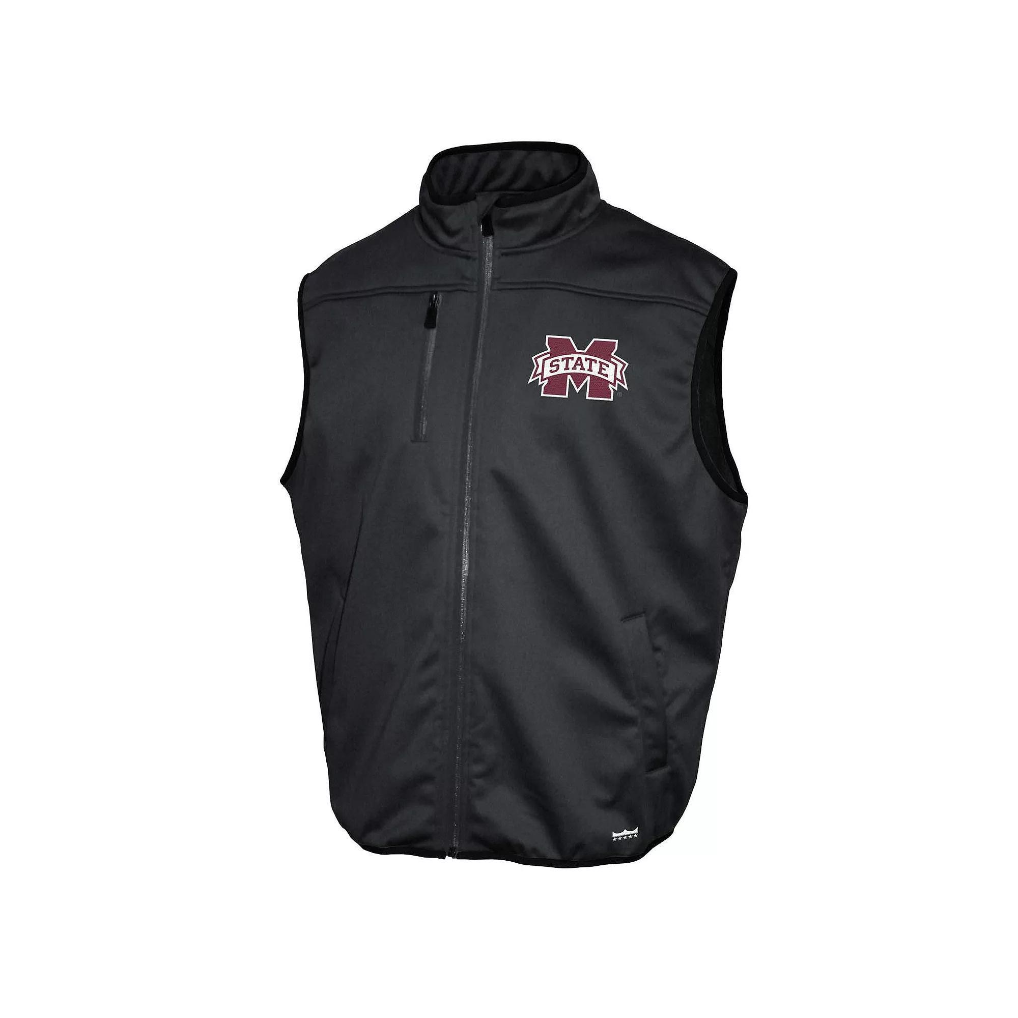 Men's Mississippi State Bulldogs Zip Up Softshell Vest, Size: XL, Mst Gray Product Image