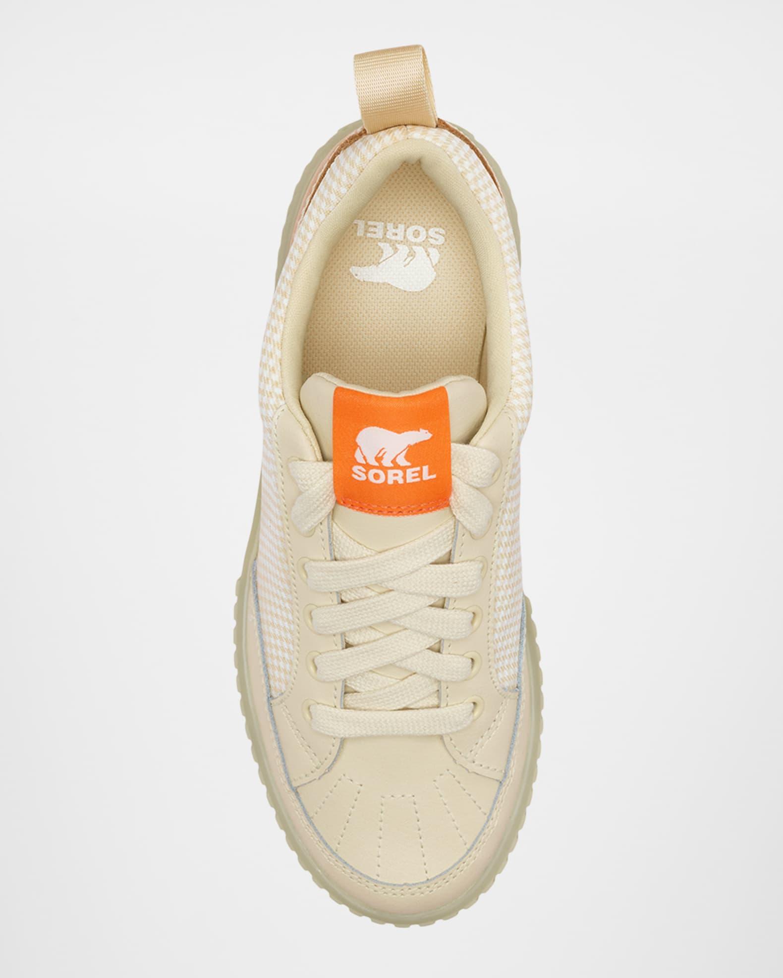 Ona Ave Check Mixed Leather Sneakers Product Image