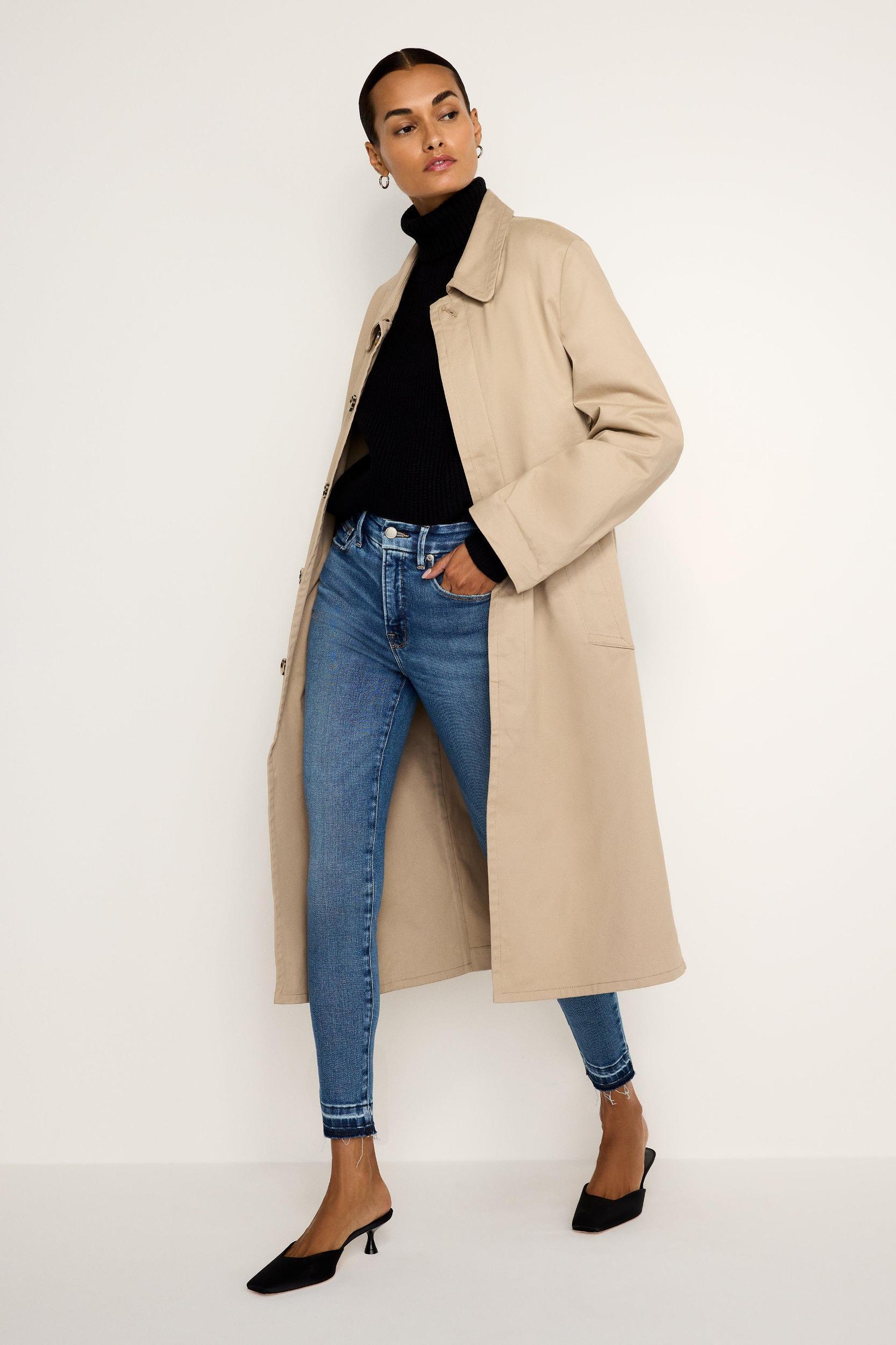 SOFT-TECH GOOD WAIST SKINNY CROPPED JEANS | INDIGO699 Product Image