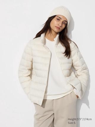 Womens Ultra Light Down Jacket with Anti-Static Off White Large UNIQLO US Product Image