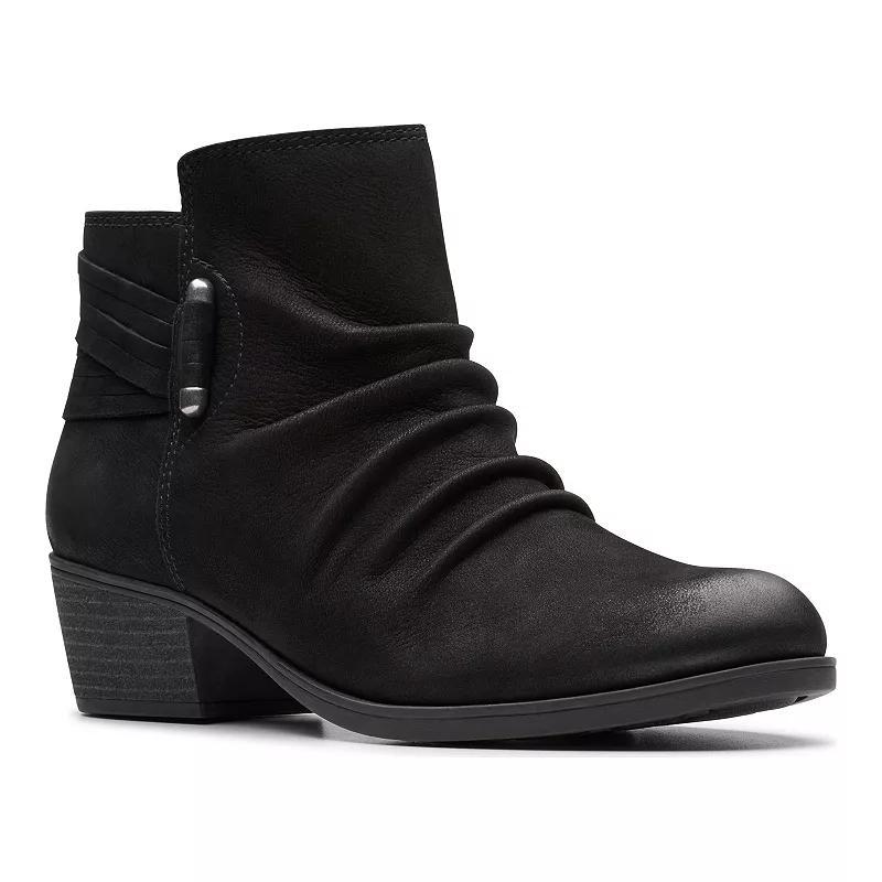 Clarks® Charlten Rosa Women's Ankle Boots, Size: 10, Black Product Image