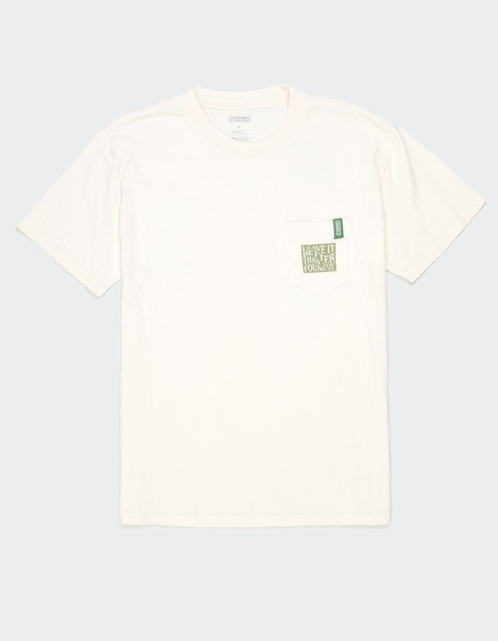 PARKS PROJECT Leave It Better Mens Pocket Tee - NATURAL Product Image