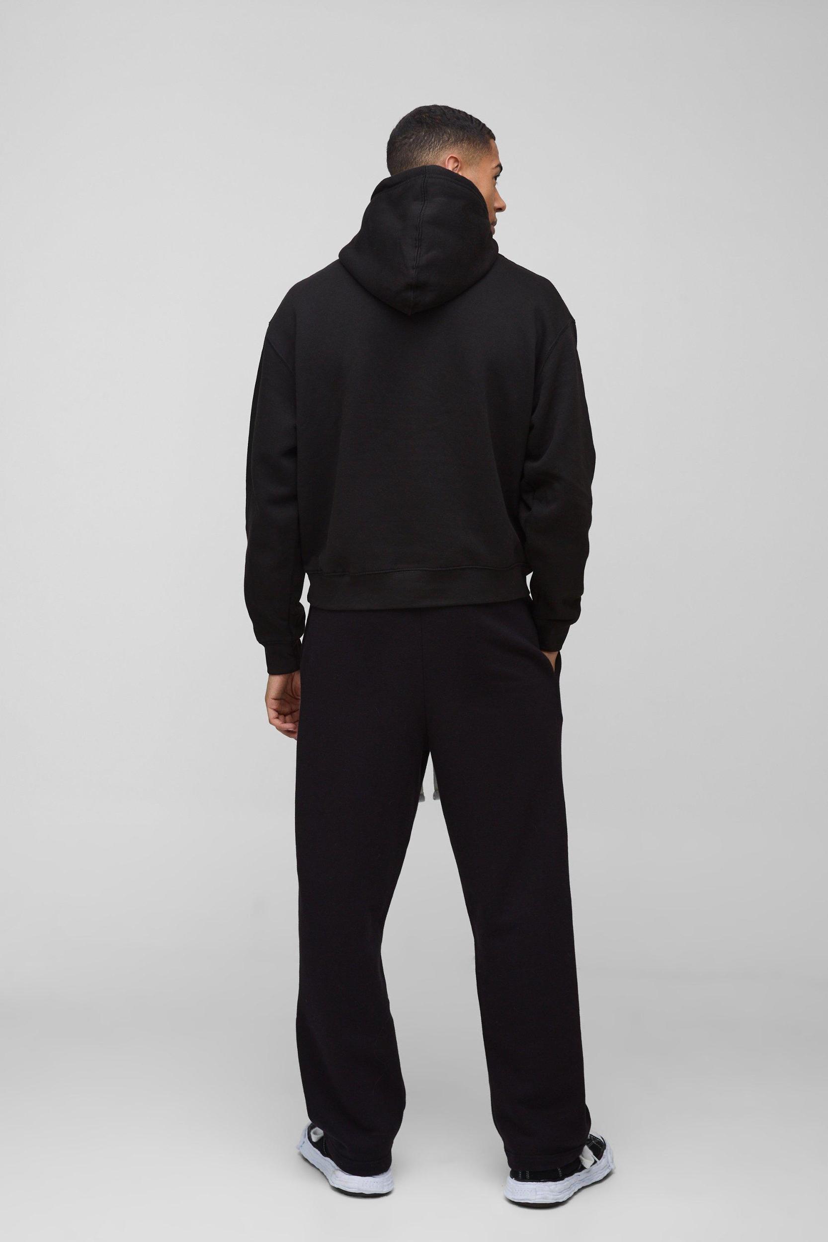 Oversized Boxy Western LA Graphic Hoodie | boohooMAN USA Product Image
