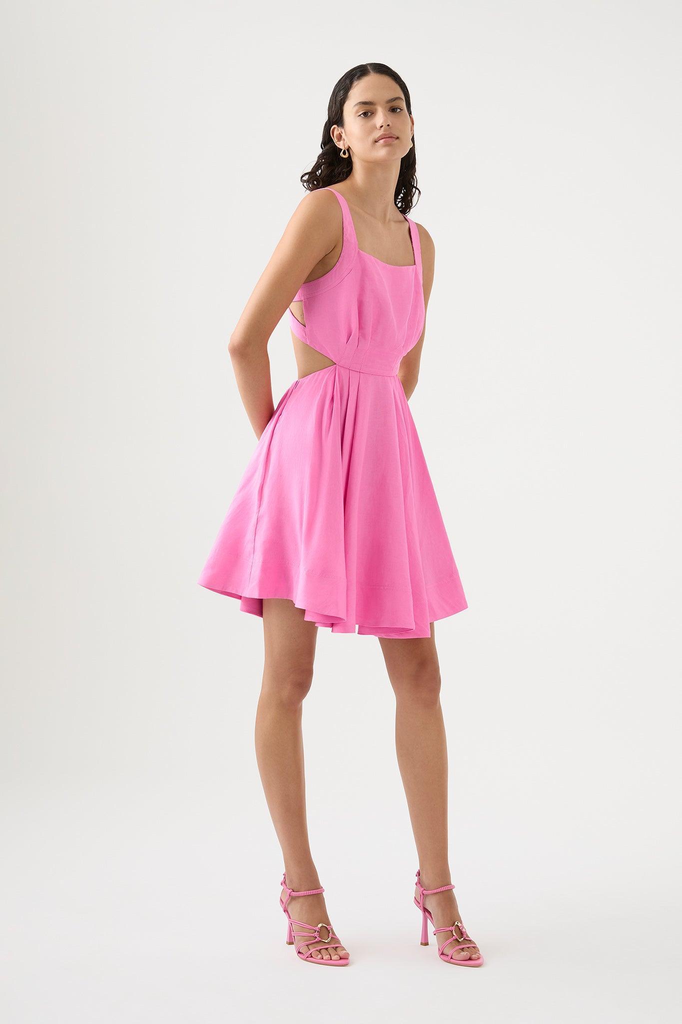 Clara Tie Back Mini Dress Product Image