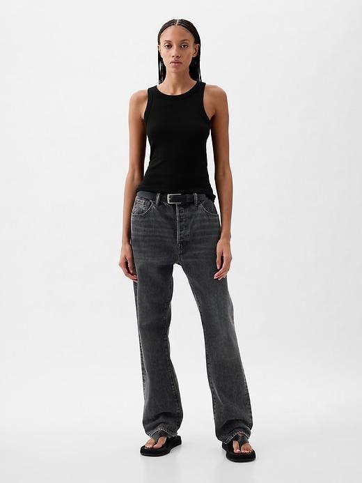 Modern Rib Halter Tank Top Product Image