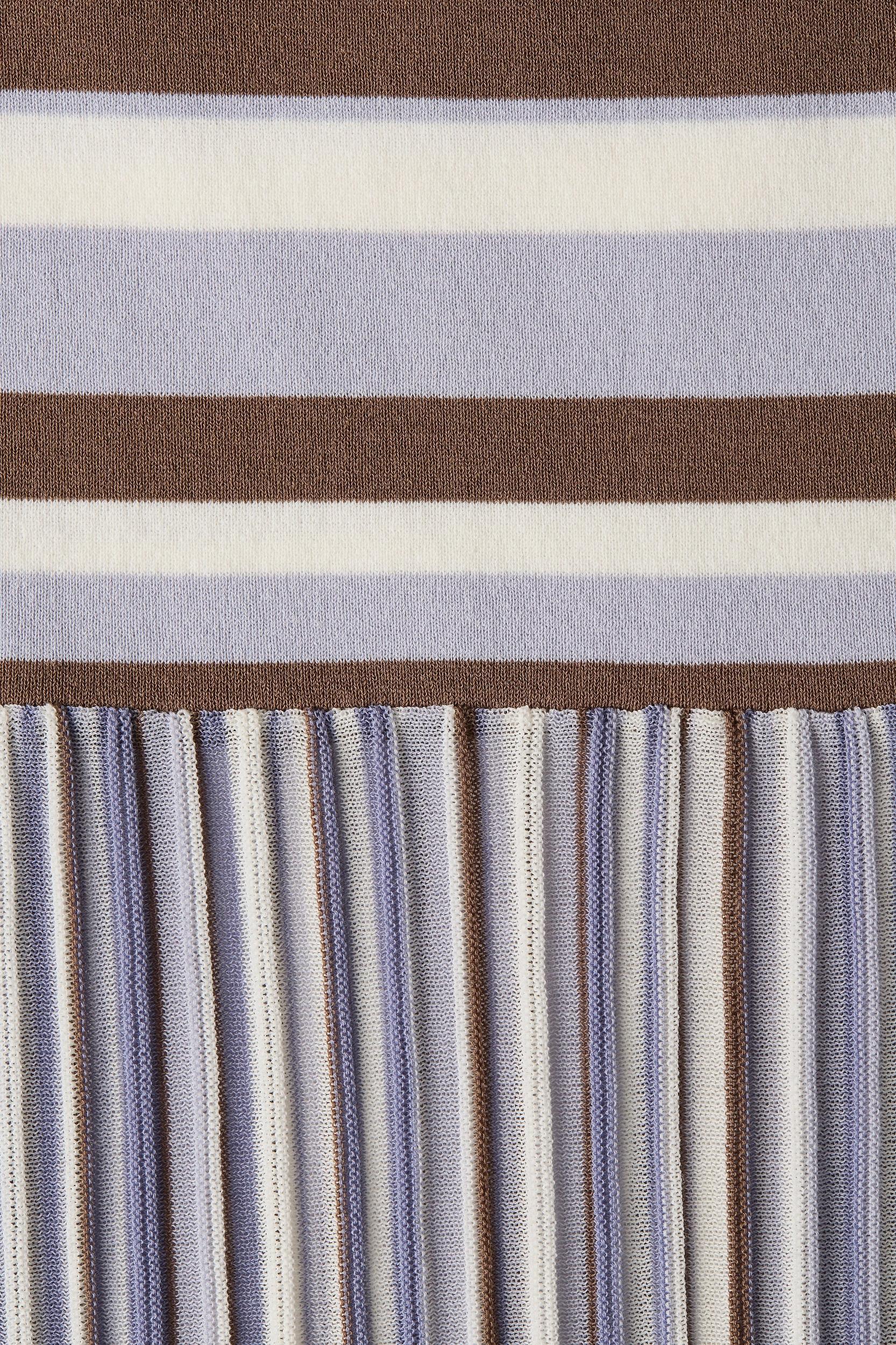 Citara Strapless Top Pale Blue Stripe Product Image