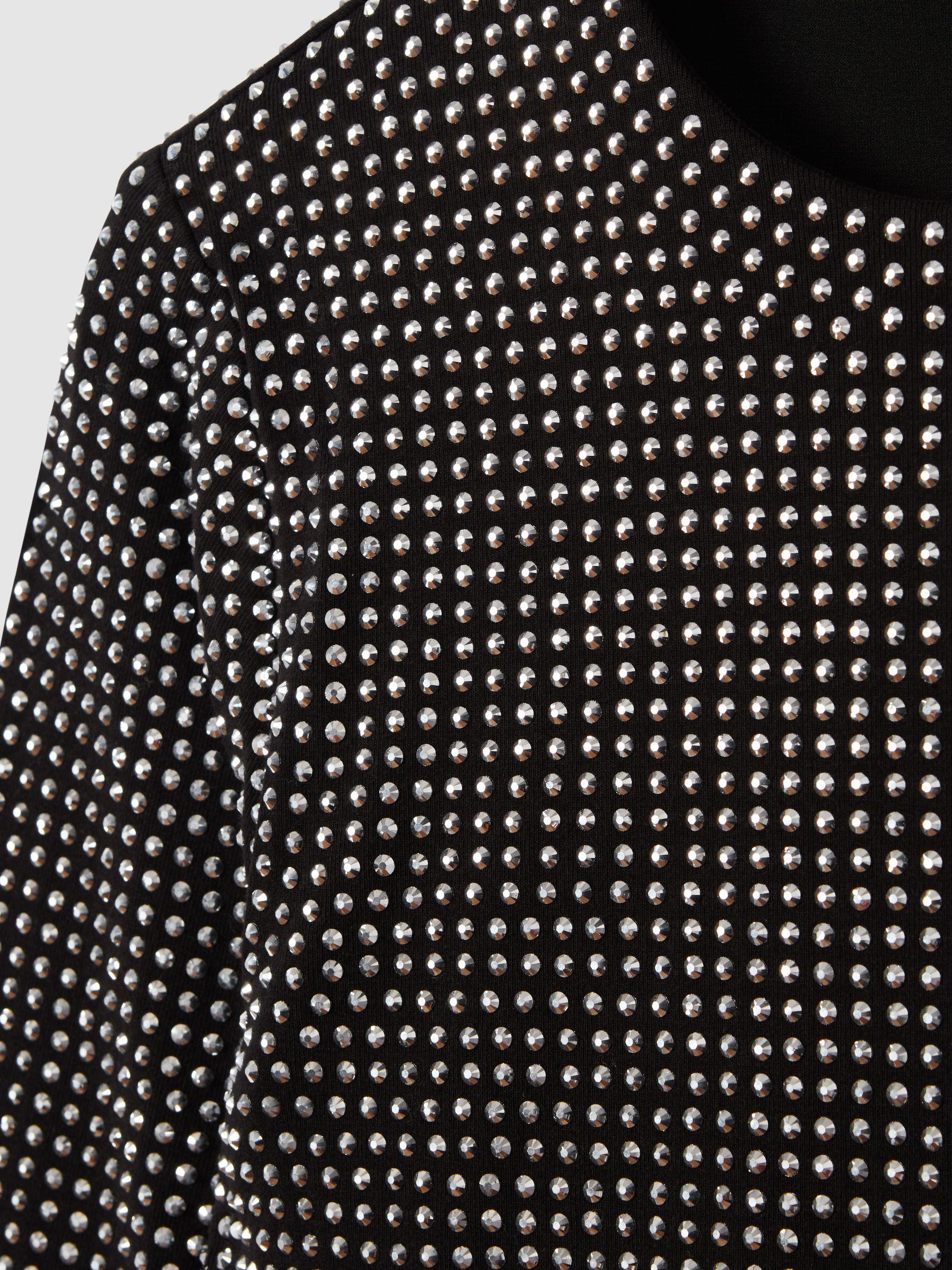 Good American Embellished Mini Dress in Black Product Image