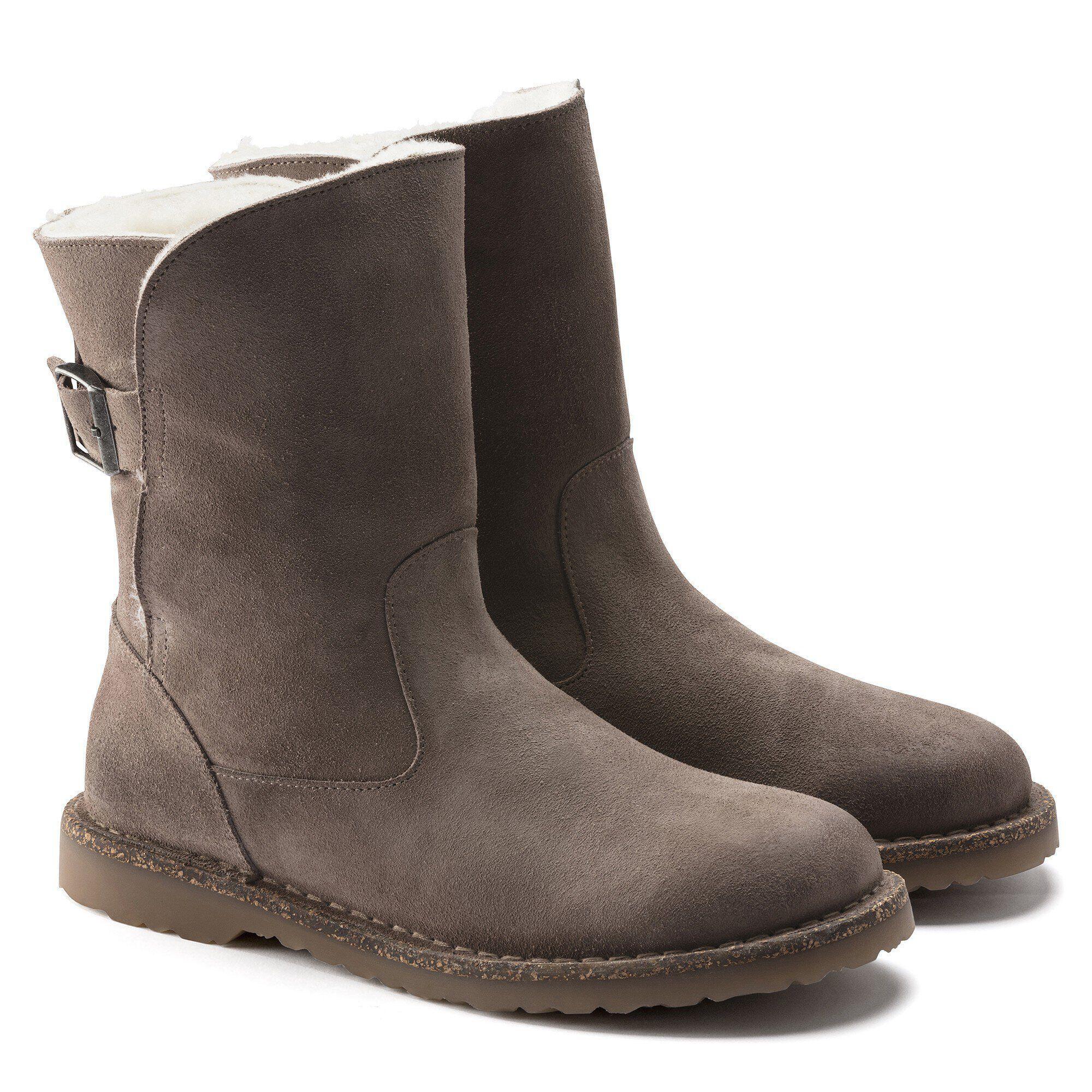 Uppsala Shearling Suede Leather Black Product Image