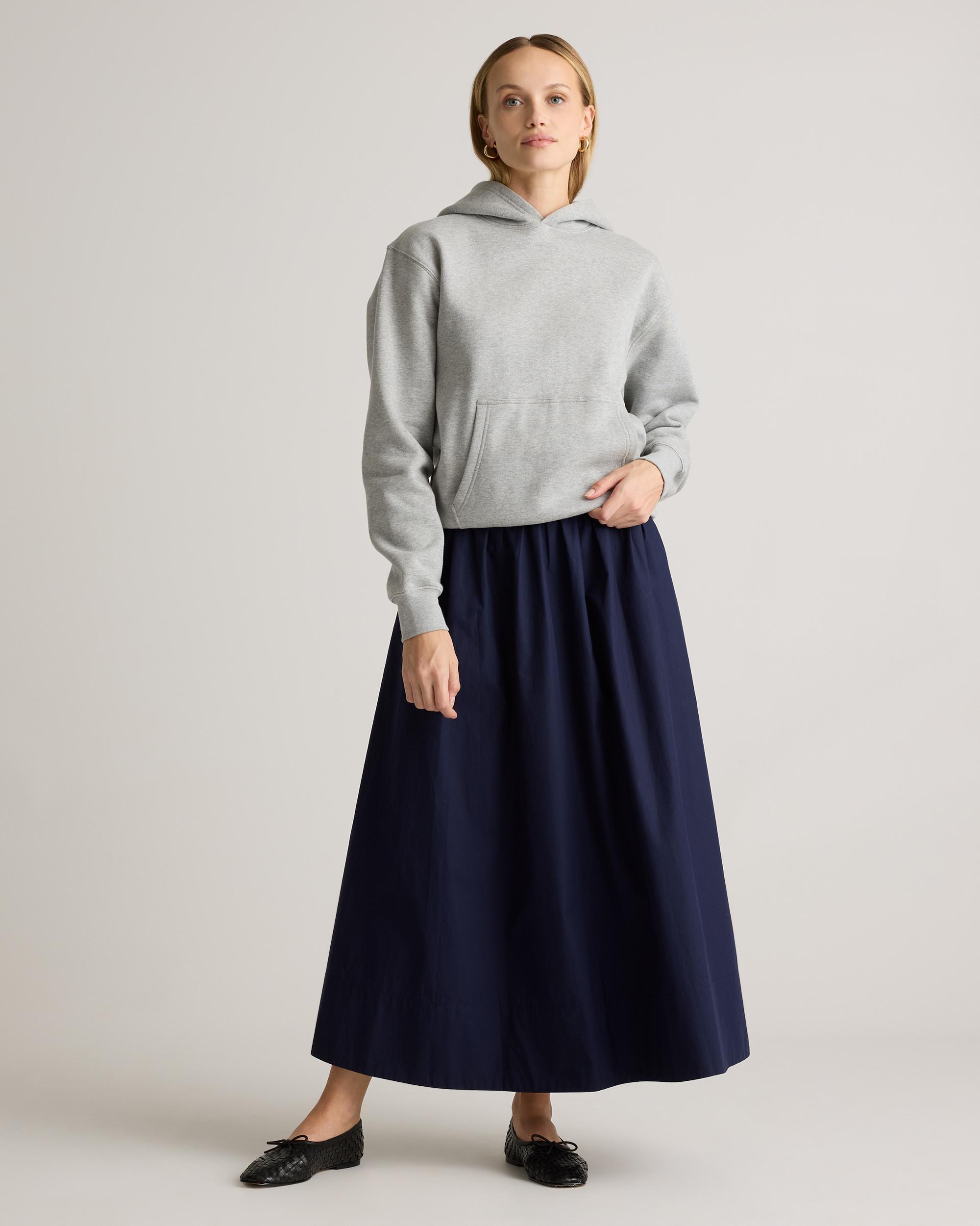 Quince | Women's Poplin A-line Maxi Skirt Size XL, Organic Cotton Product Image