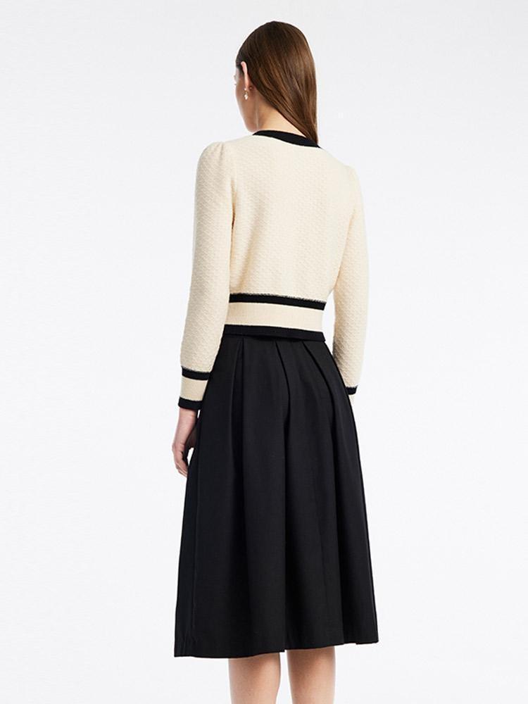 Classic Jacquard Cardigan And Skirt Two-Piece Set Product Image