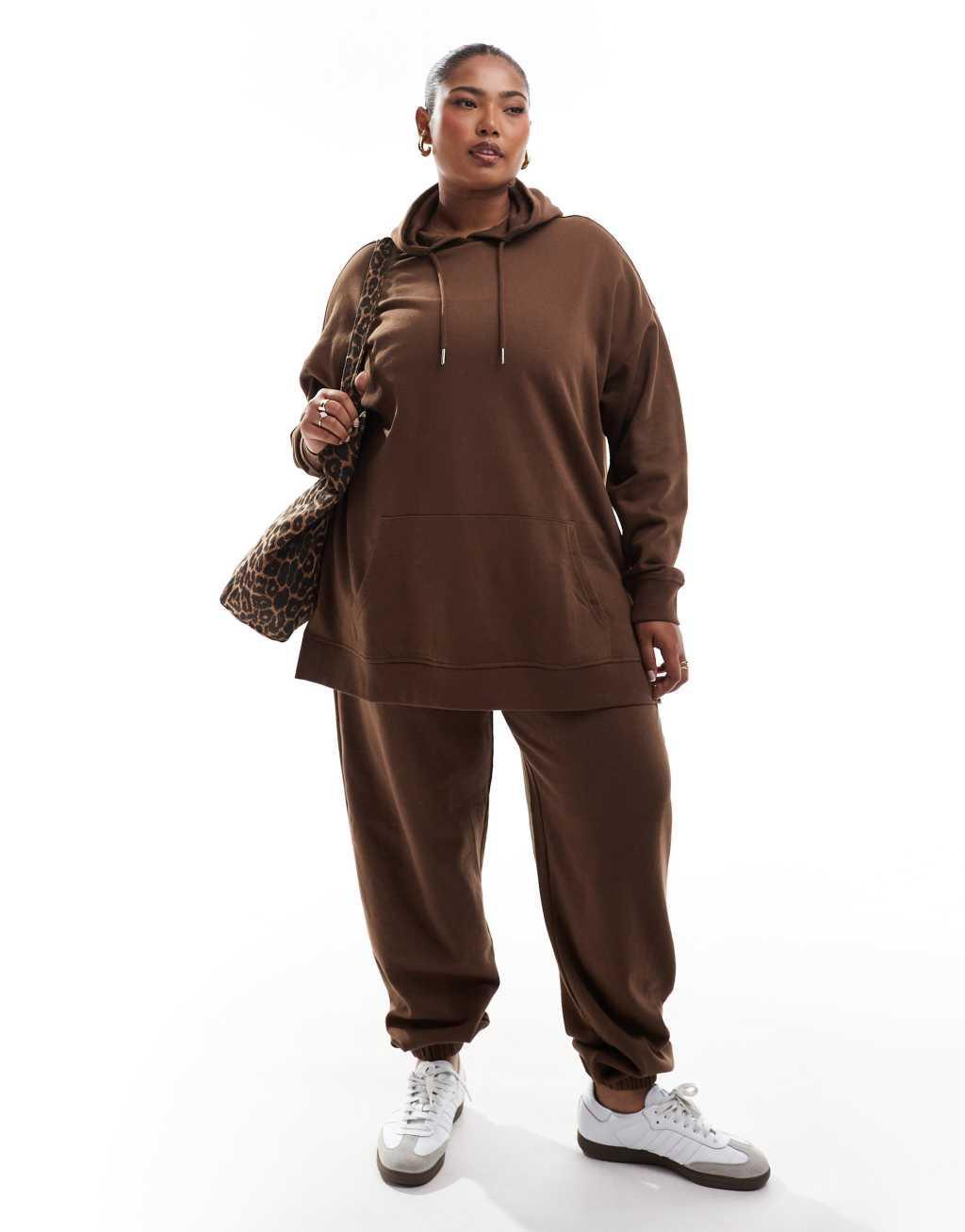 Yours essential hoodie in mocha - part of a set Product Image