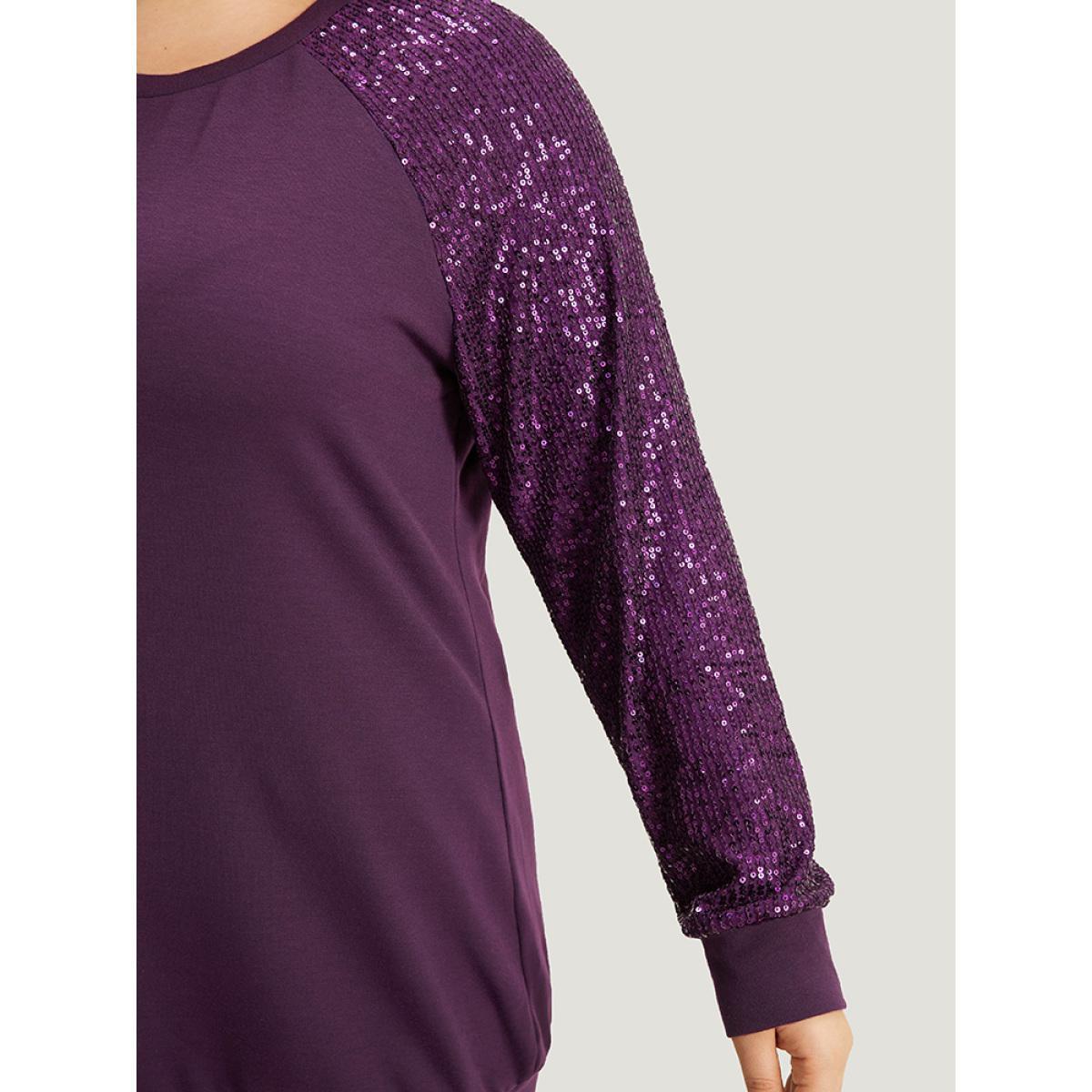 Plus Size Vintage Heather V Neck Rib Knit Sweatshirt Women DarkGreen Casual Rib Knit V-neck Dailywear Sweatshirts BloomChic 18-20/2X Product Image