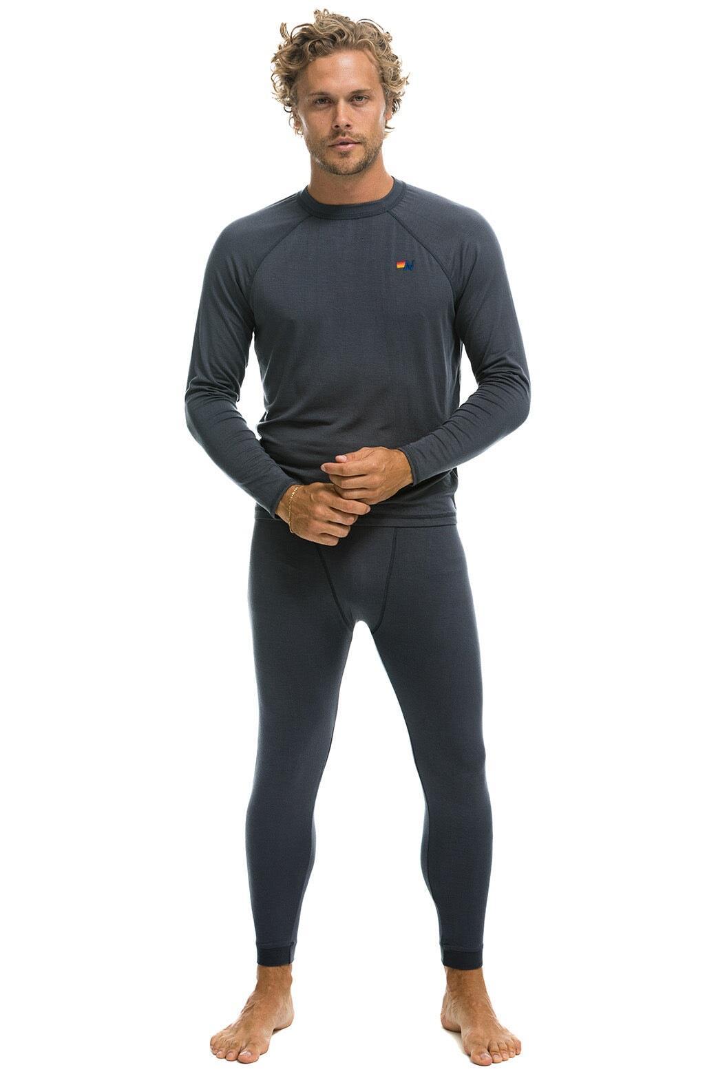 MICRO MODAL BASE LAYER BOTTOM - TITANIUM Male Product Image