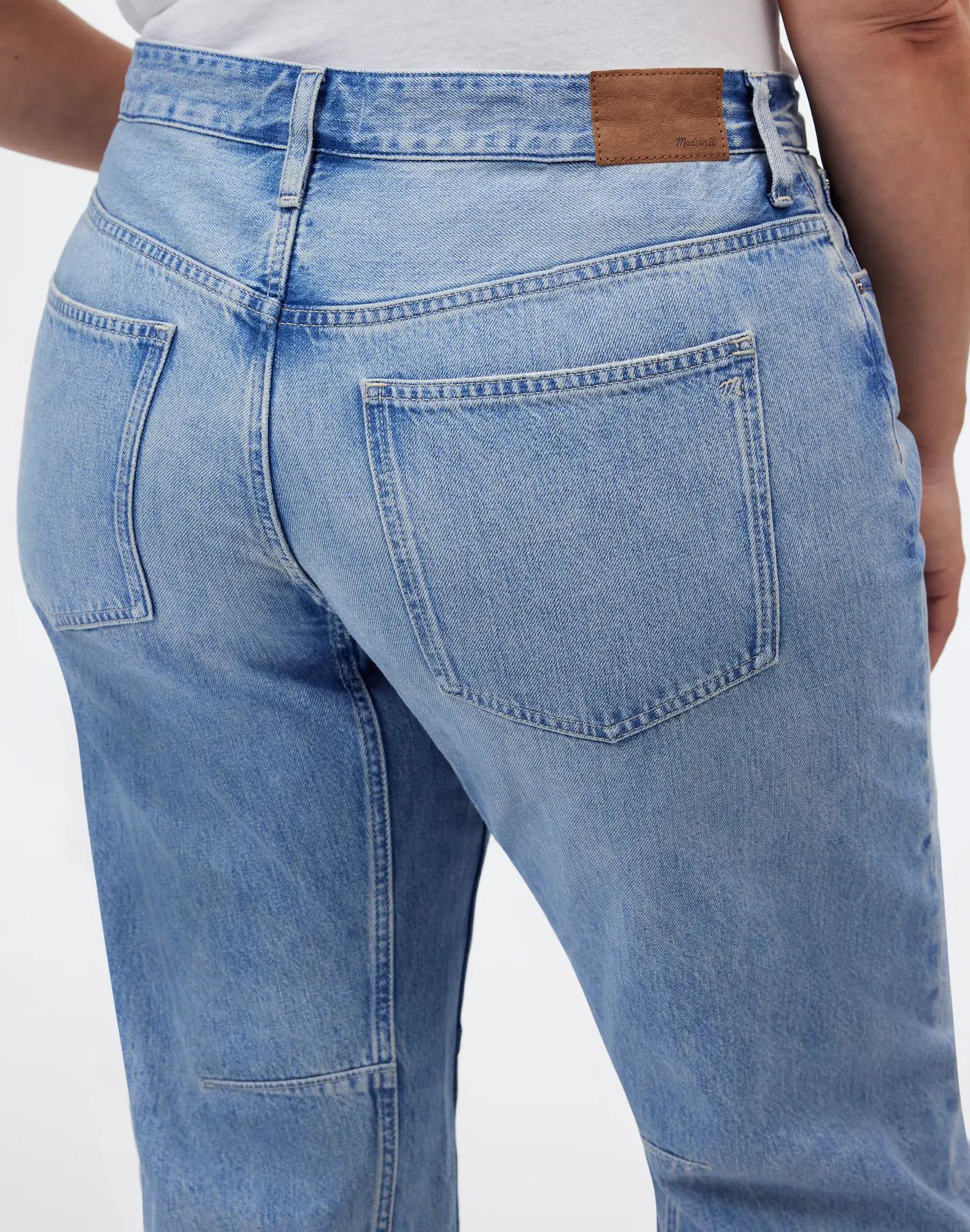 The Plus Darted Barrel-Leg Jean in Edmonson Wash: Raw Hem Edition Product Image