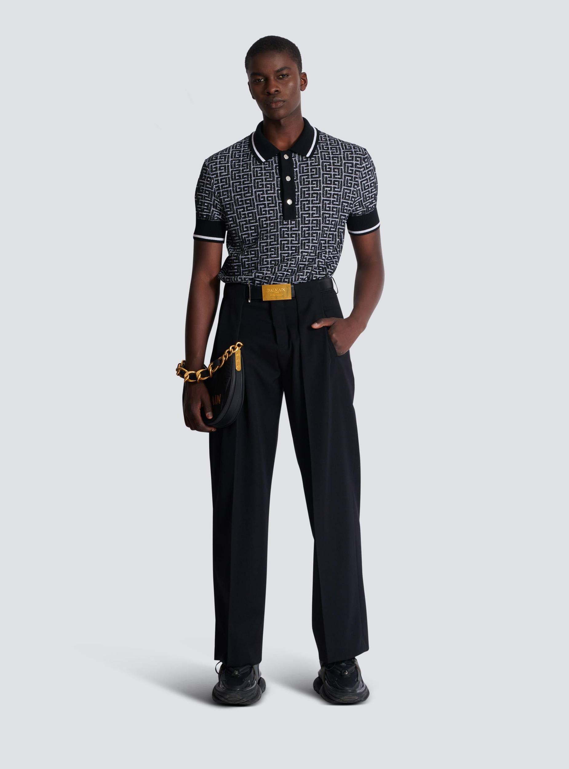 PB Labyrinth knit polo shirt Product Image