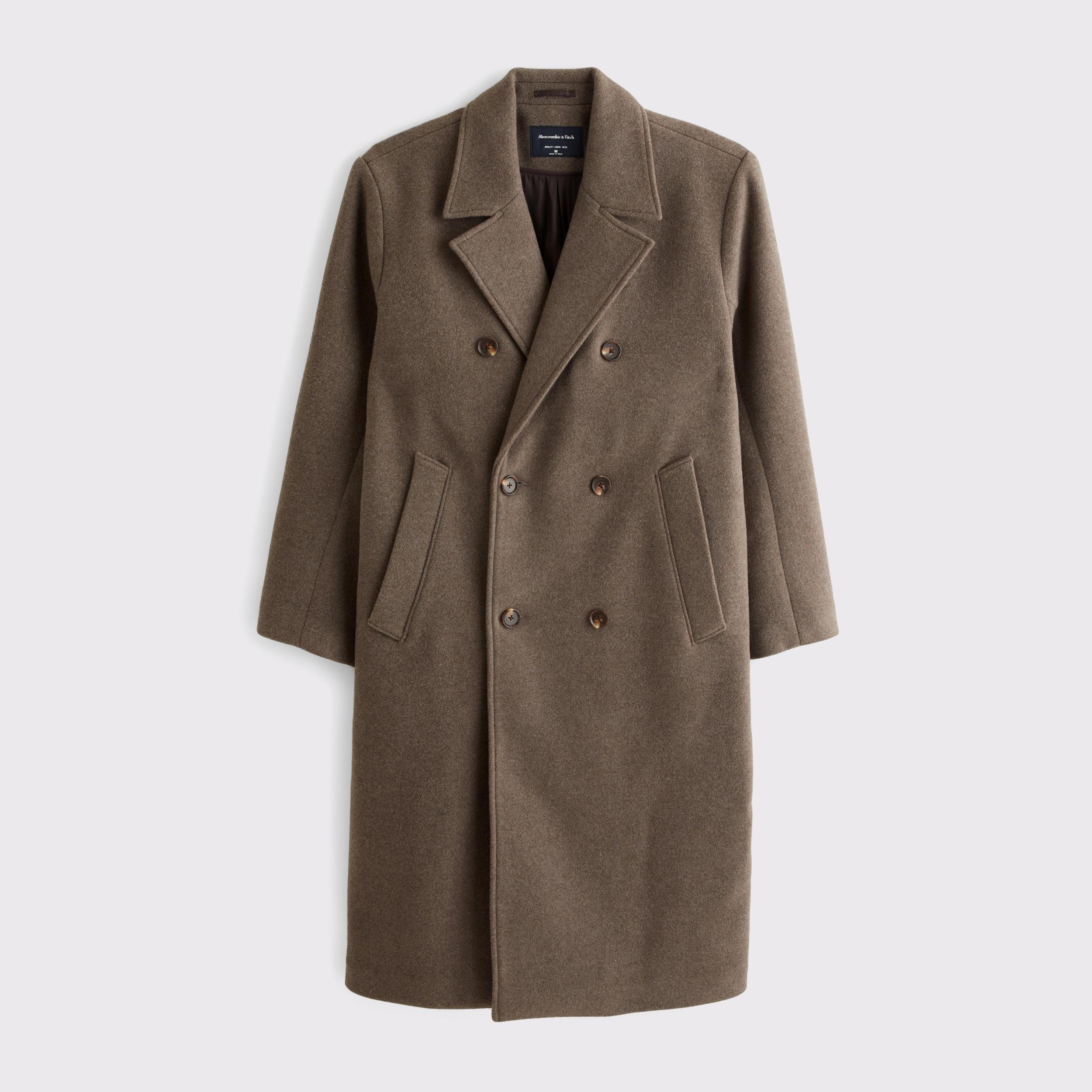 Double-Breasted Long Coat Product Image