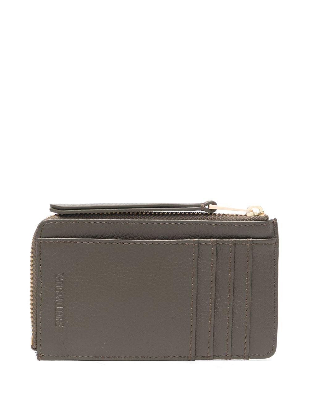 ZV Card logo-plaque leather cardholder Product Image
