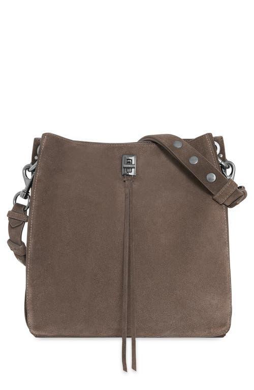 REBECCA MINKOFF Darren Pebbled Leather Studded Shoulder Bag Product Image