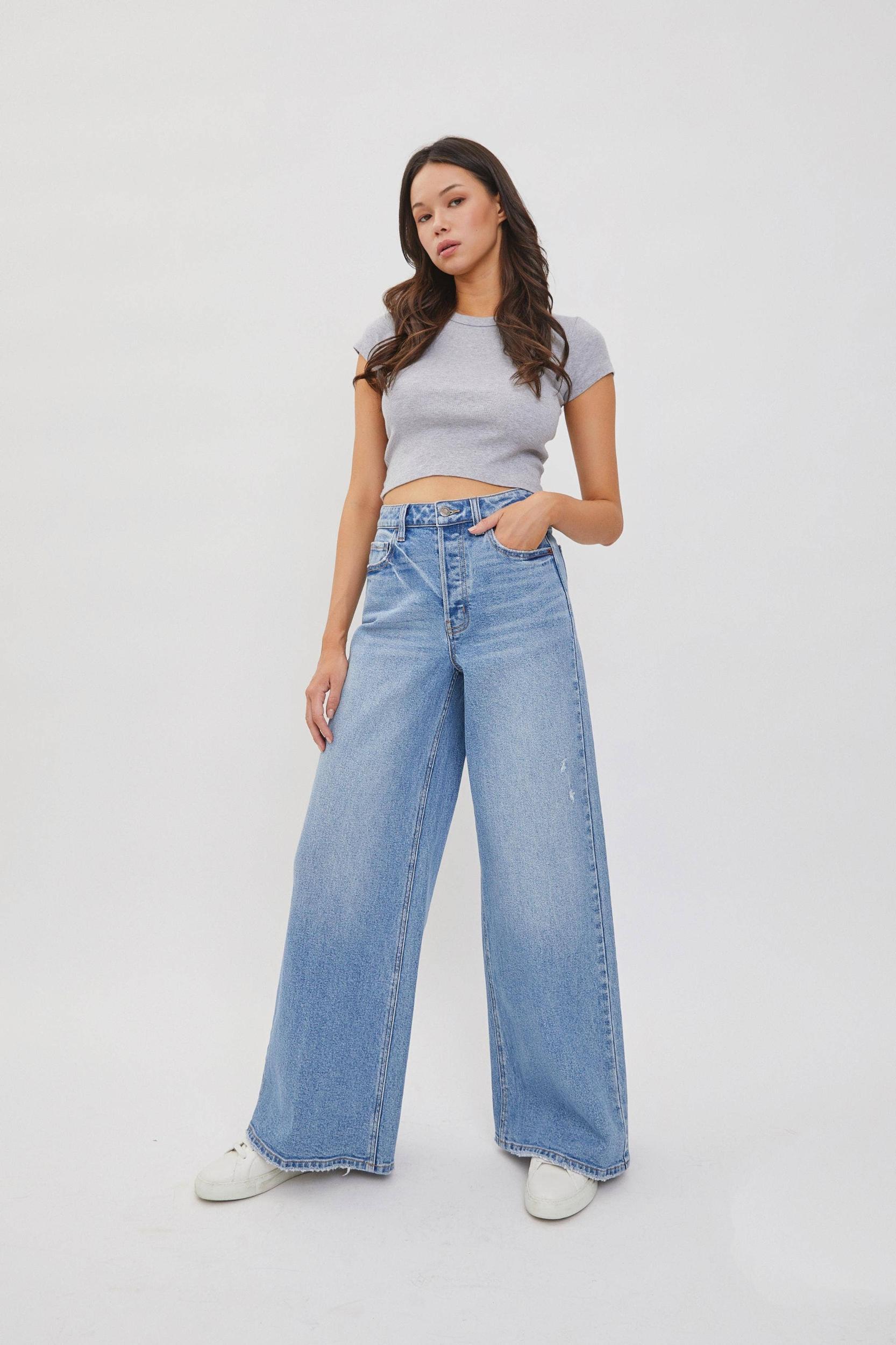High Rise Wide Leg Jeans Product Image