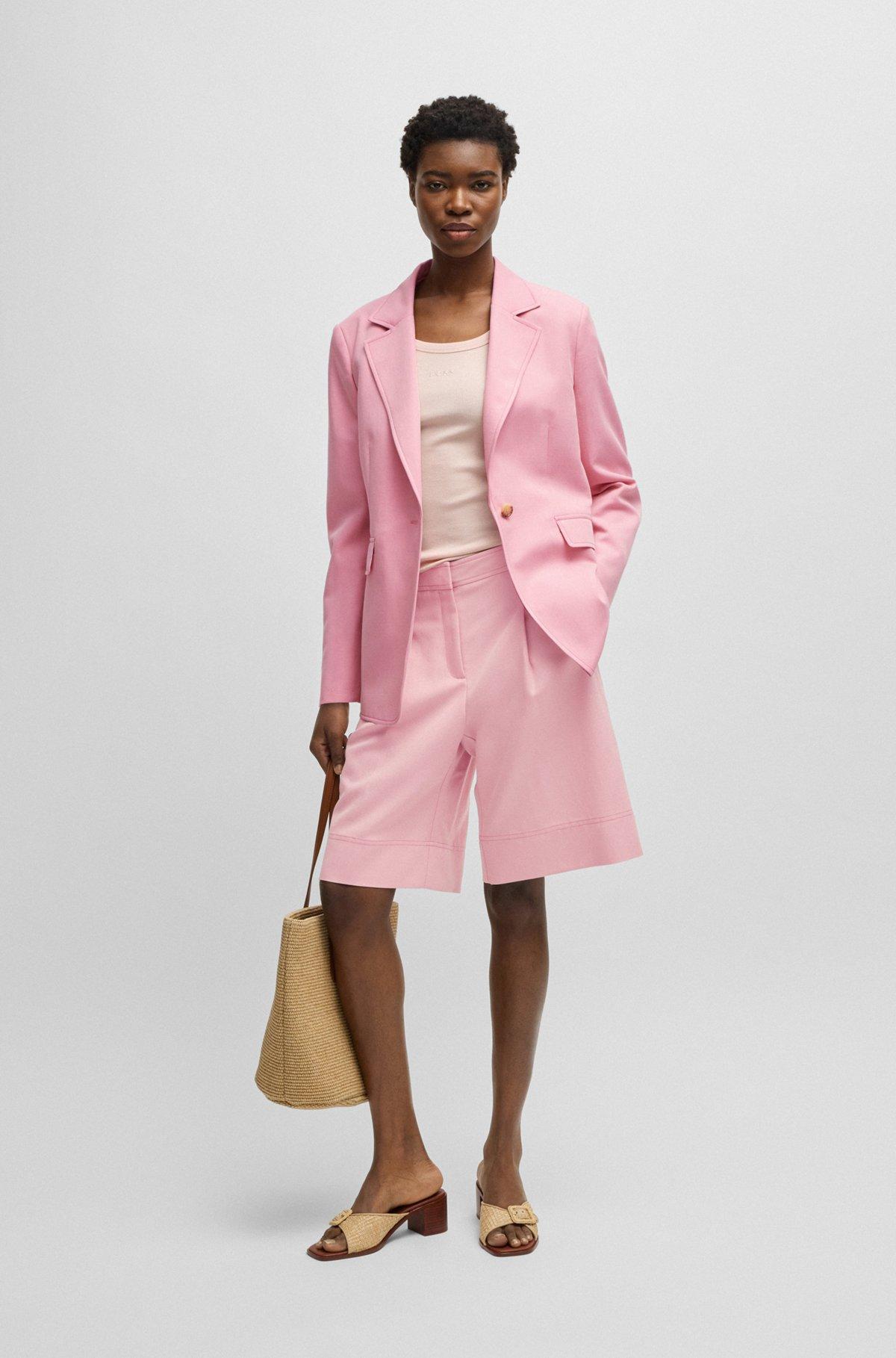Single-breasted blazer with notch lapels Product Image