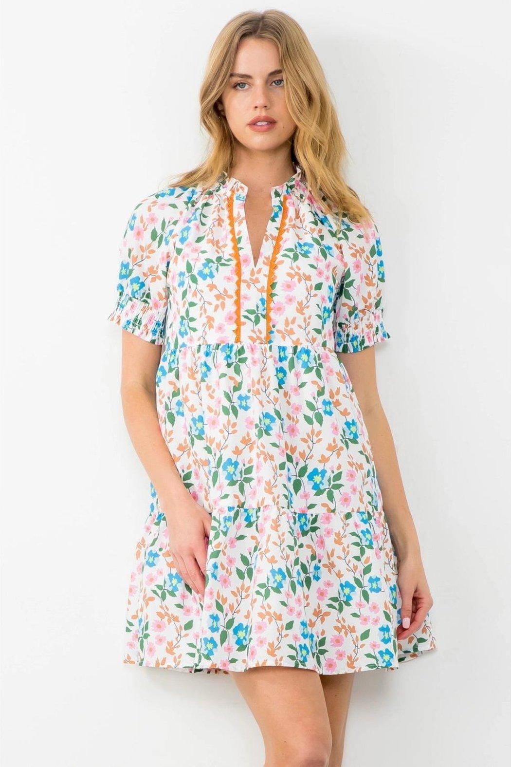 Short Sleeve Floral Dress Product Image