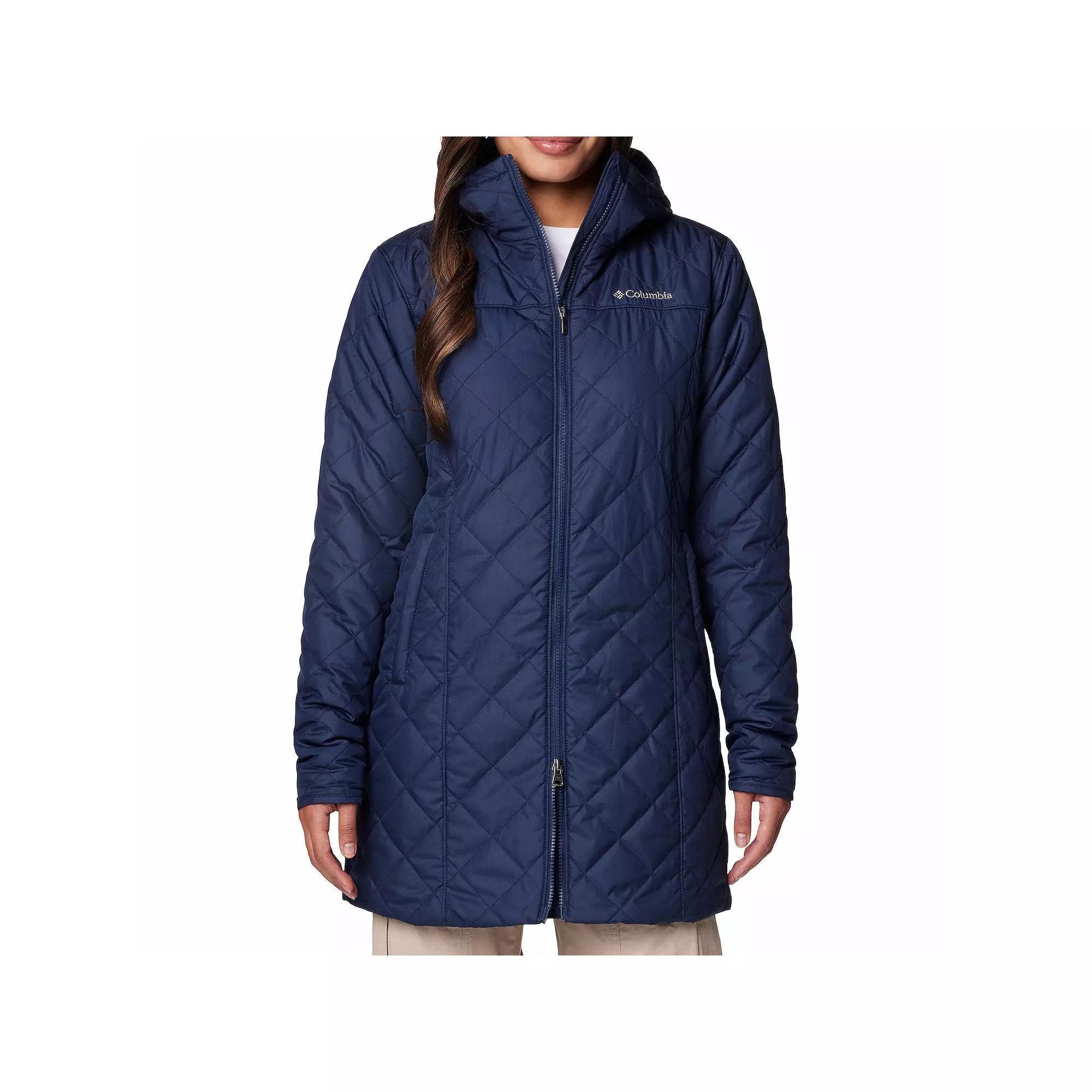 Women's Columbia Copper Crest II Long Jacket, Size: Small, Stone Green Product Image